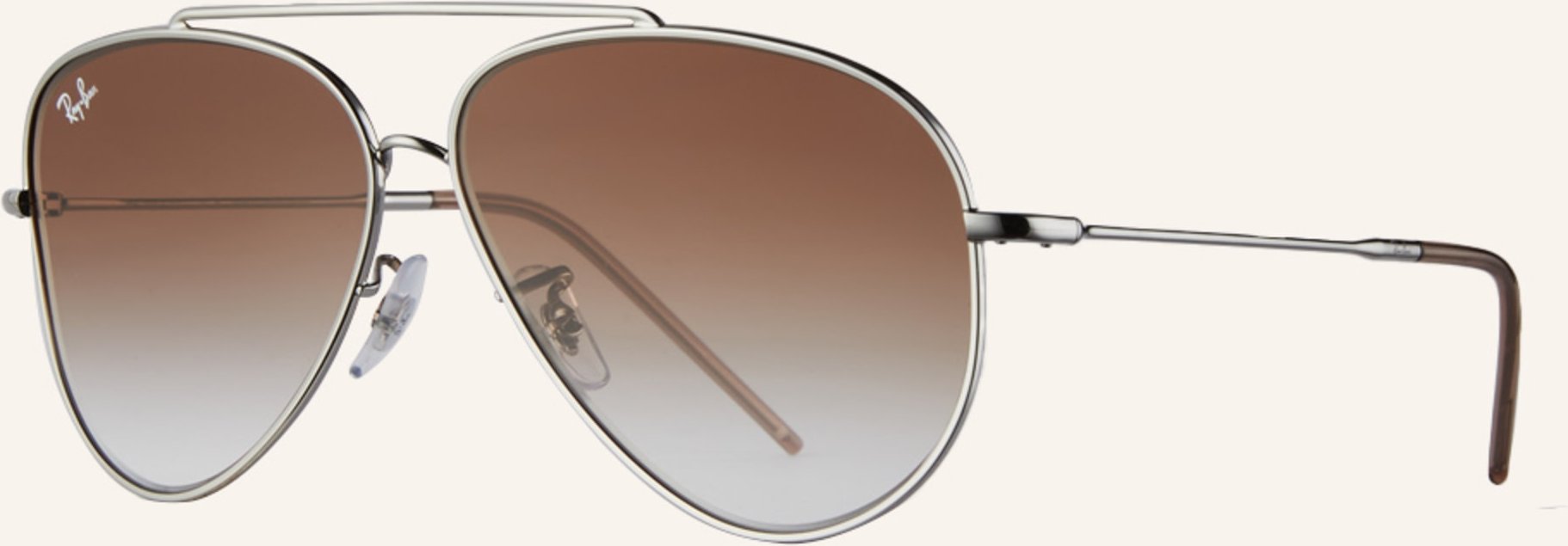 Thumbnail - Ray-Ban Sonnenbrille Aviator Reverse grau