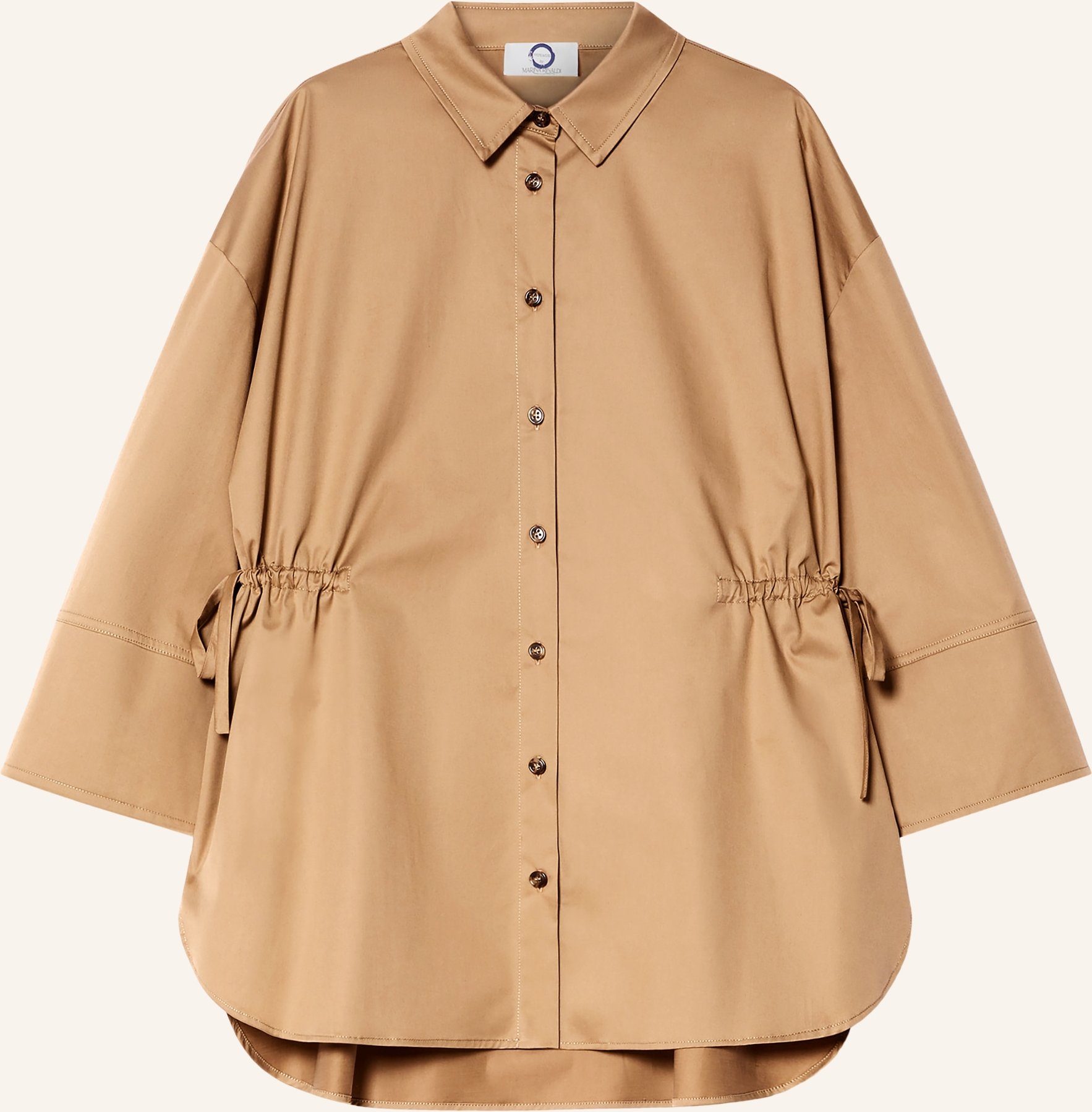 Marina Rinaldi Hemdbluse Memore Mit 3/4-Arm beige