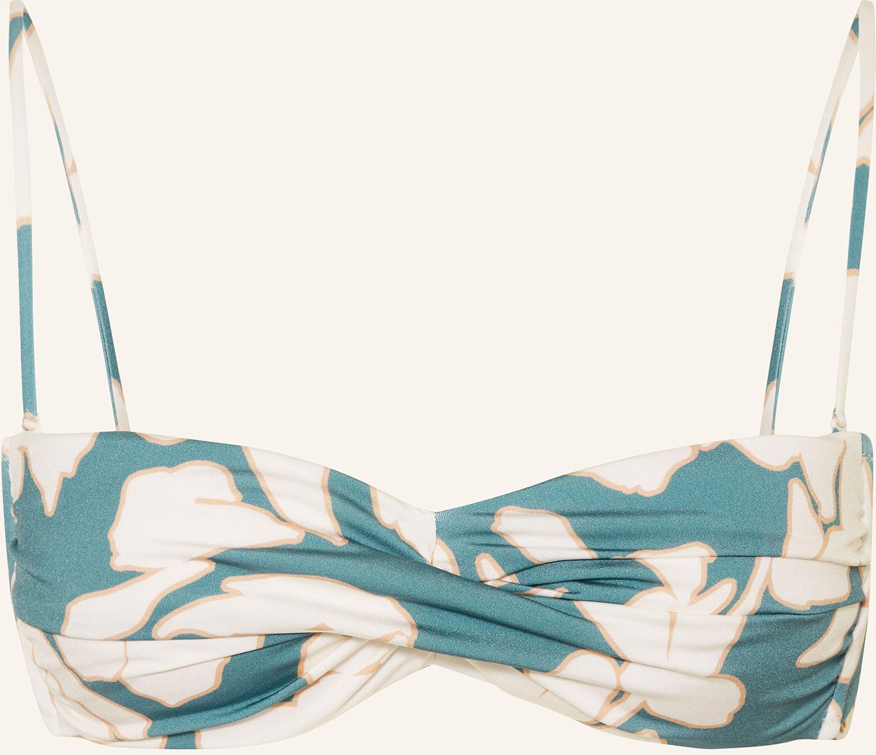 Thumbnail - Watercult Bandeau-Bikini-Top Floral Abstract blau