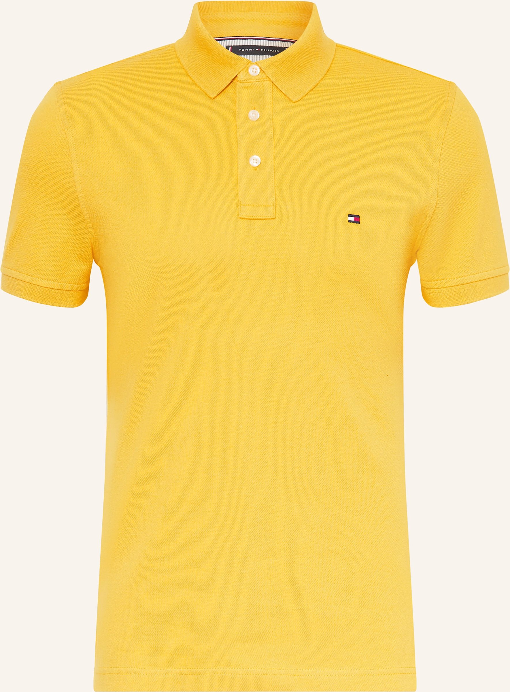 Tommy Hilfiger Piqué-Poloshirt Regular Fit gelb