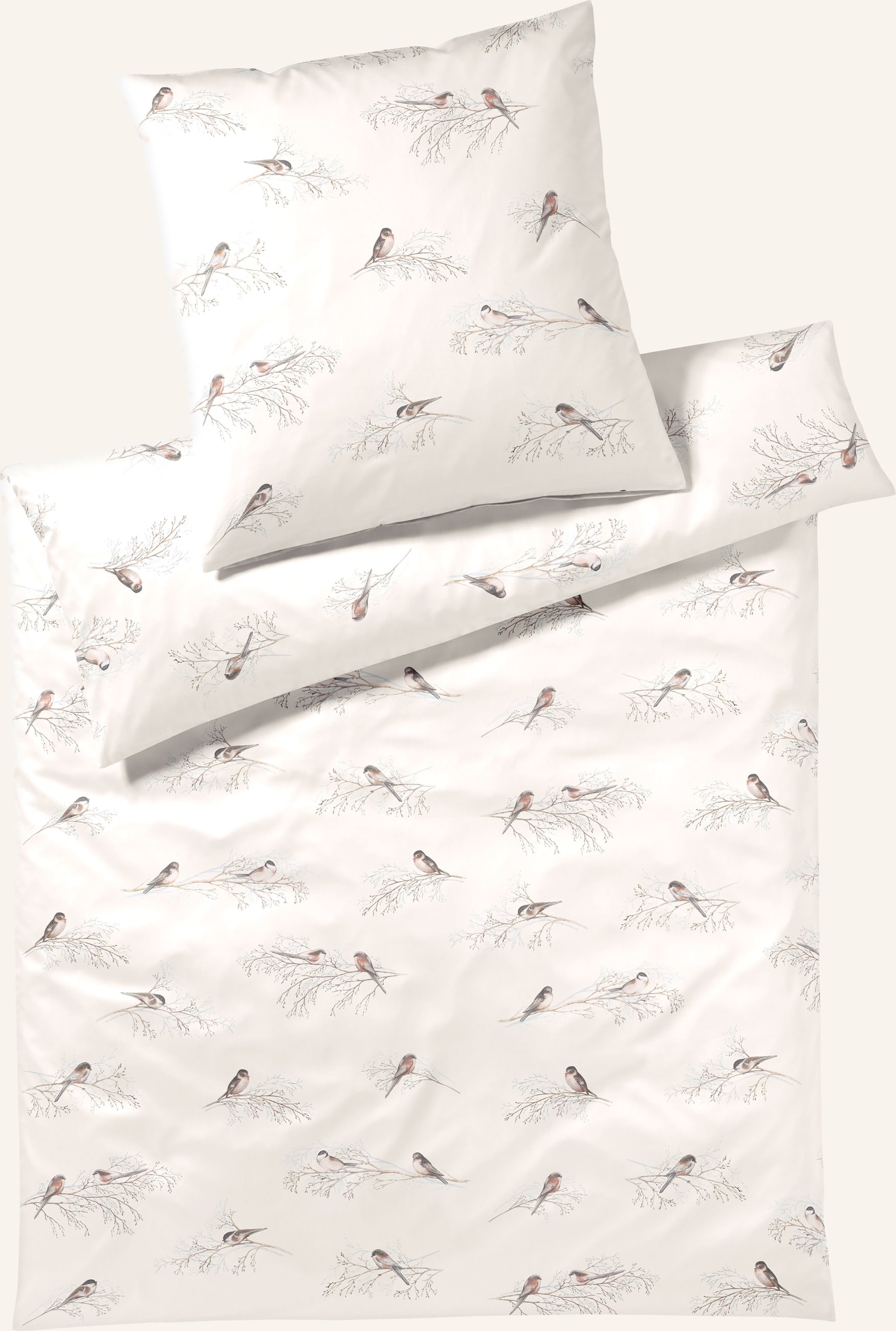 Elegante Bettwäsche Spätzchen beige