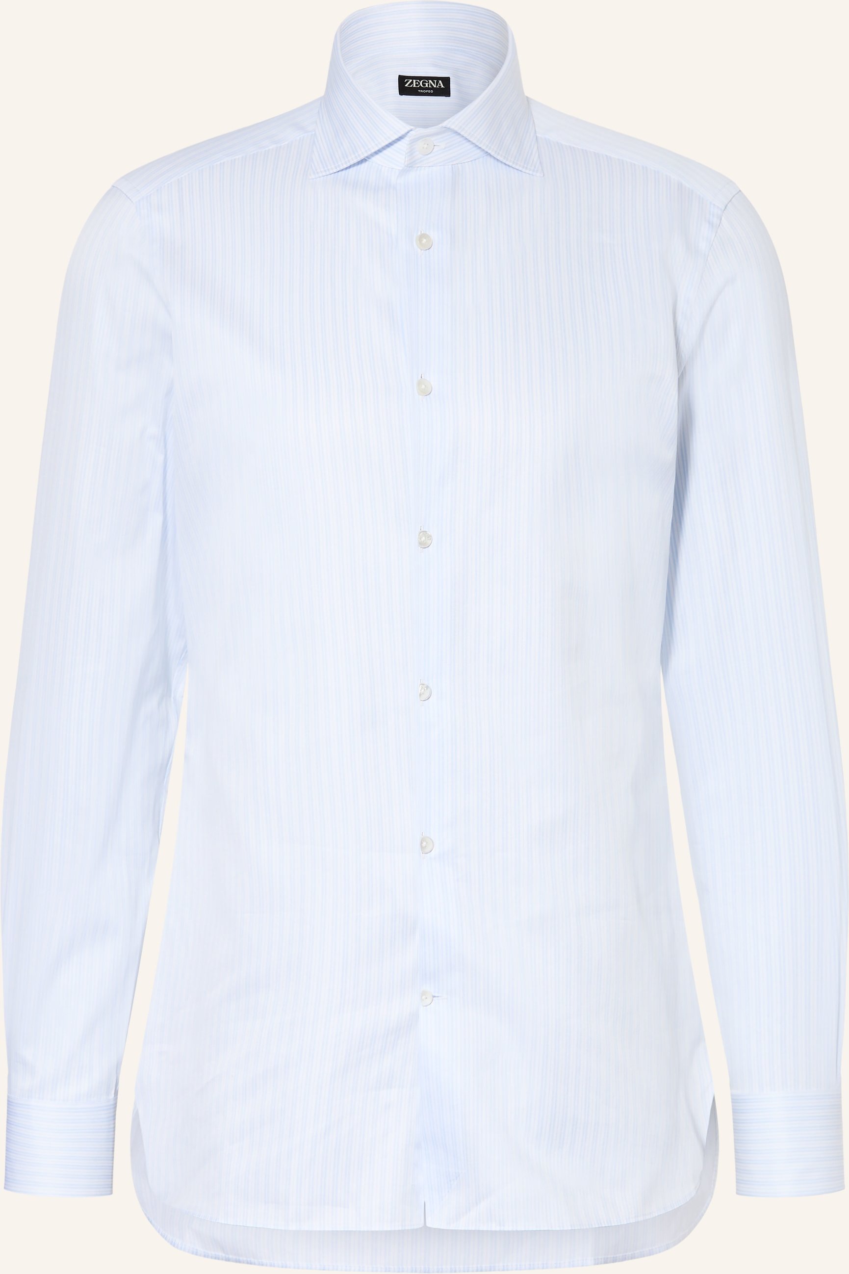 Zegna Hemd Regular Fit blau