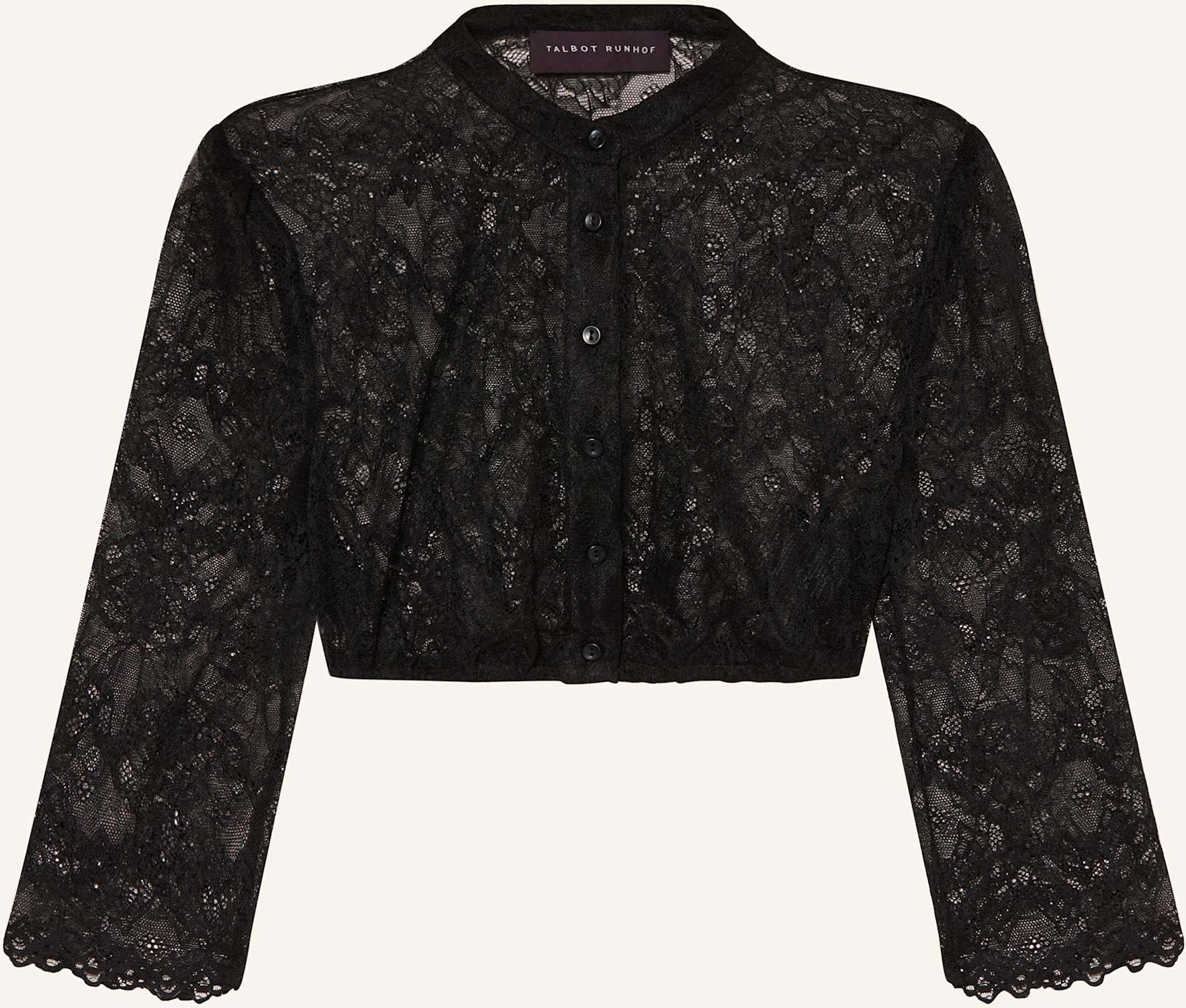 Thumbnail - Talbot Runhof Dirndlbluse Aus Spitze schwarz