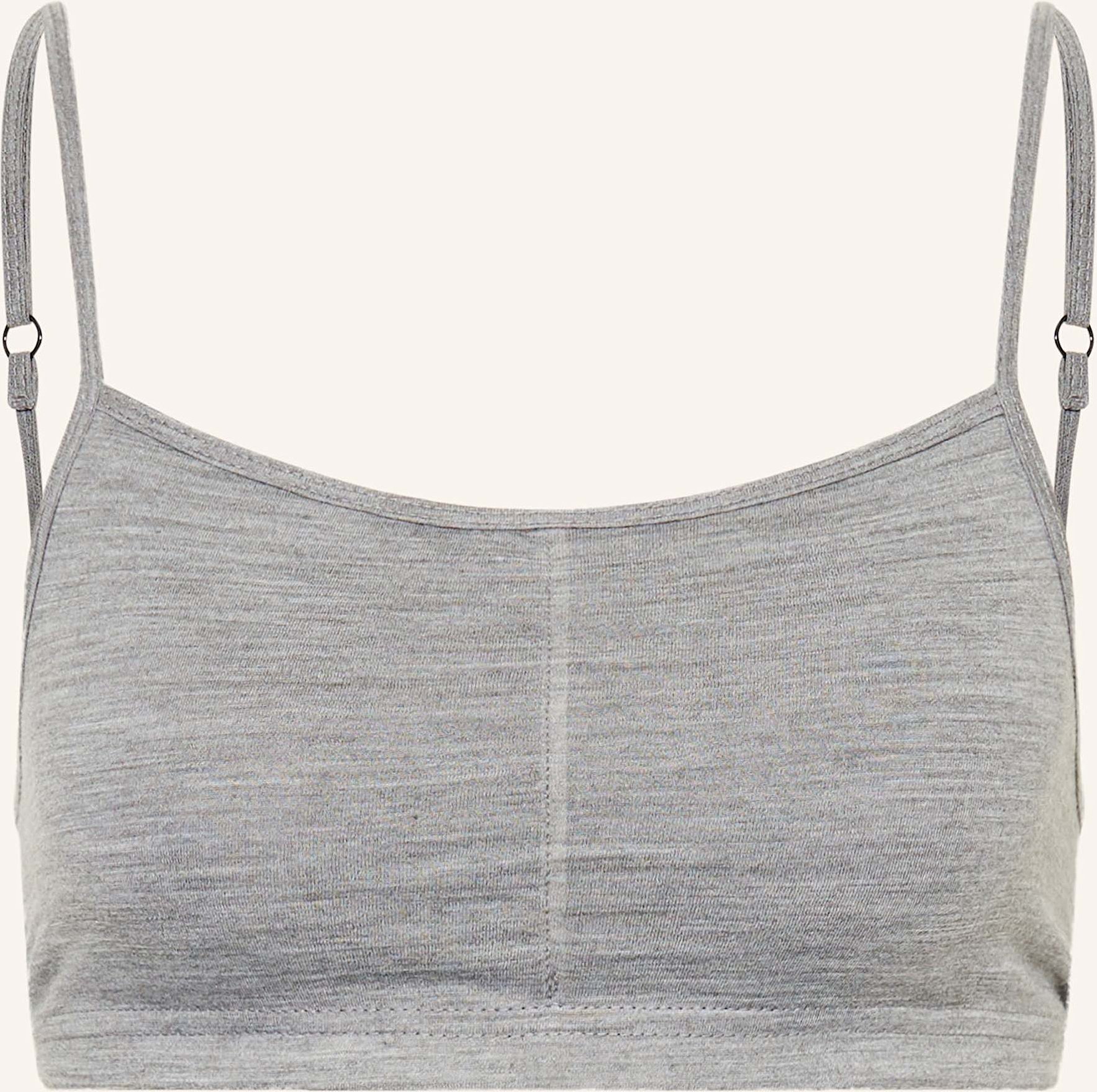 Thumbnail - Super.Natural Funktionswäsche-Bustier Cosy Bra Mit Merinowolle grau