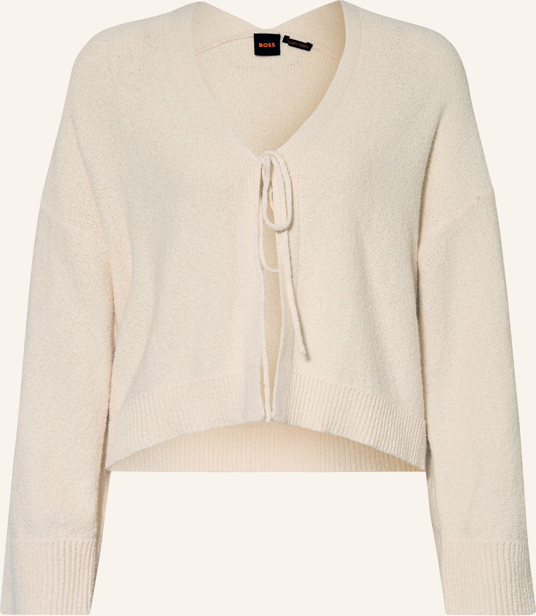 Boss Strickjacke Forleans weiss