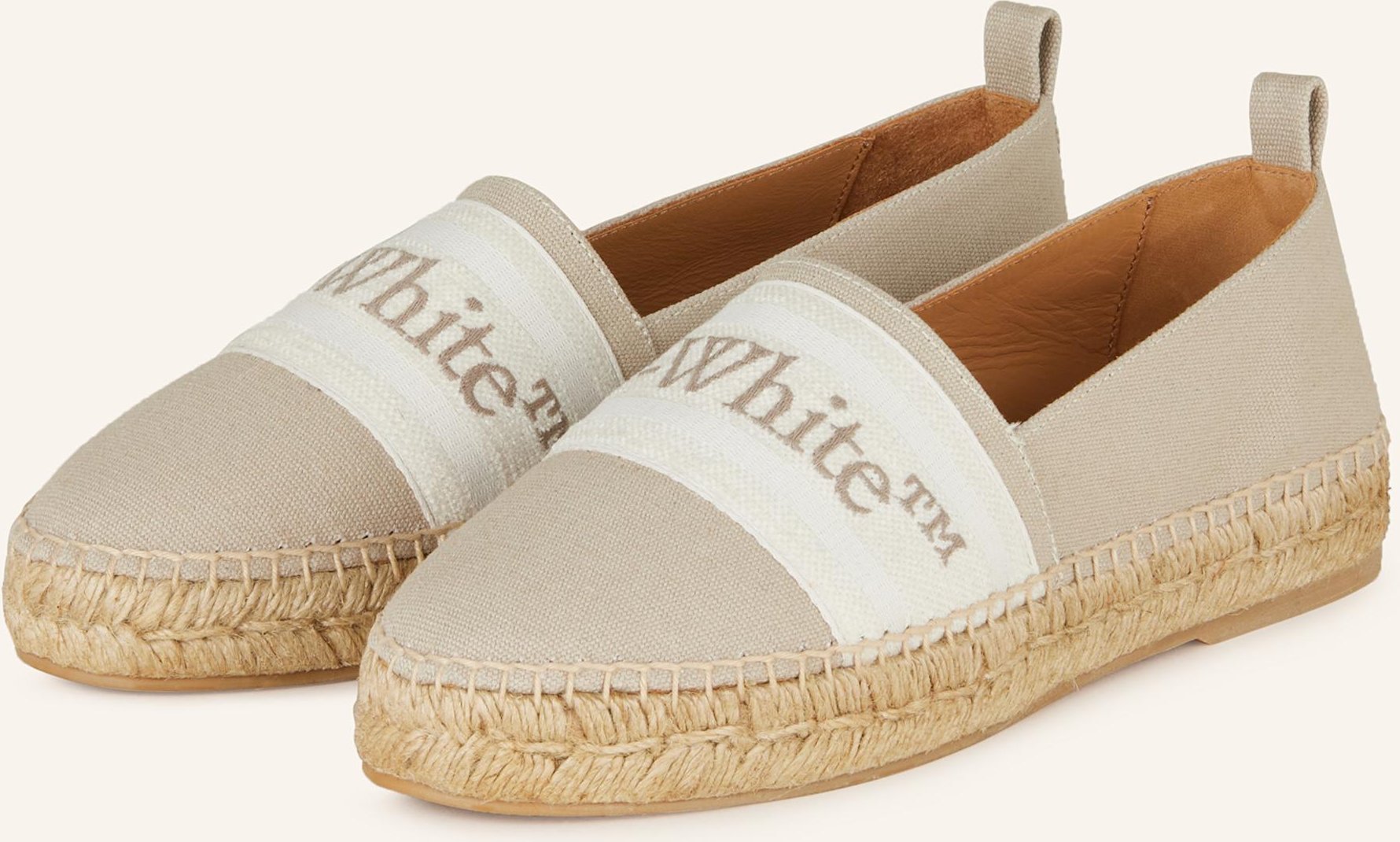 Off-White Espadrilles Bookish beige