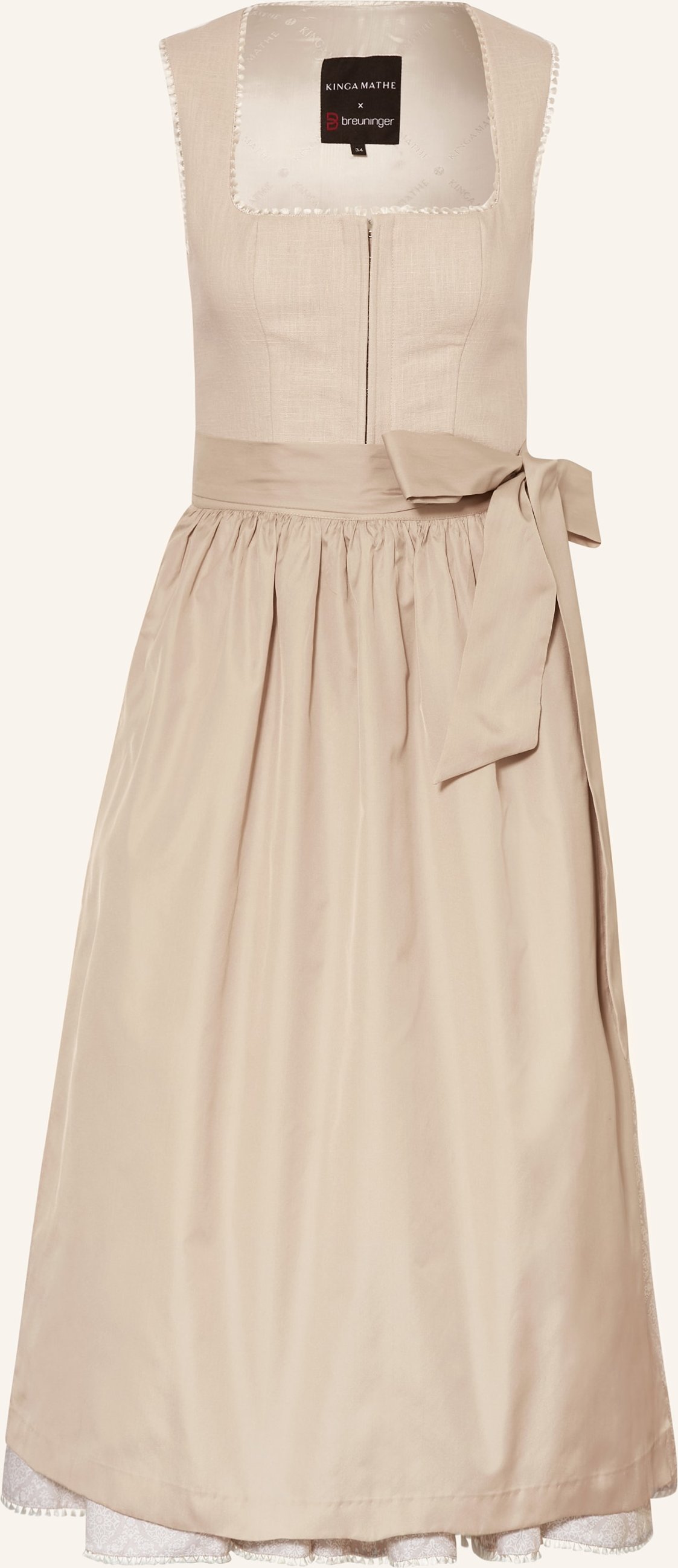 Thumbnail - Kinga Mathe Dirndl Conny Aus Leinen beige