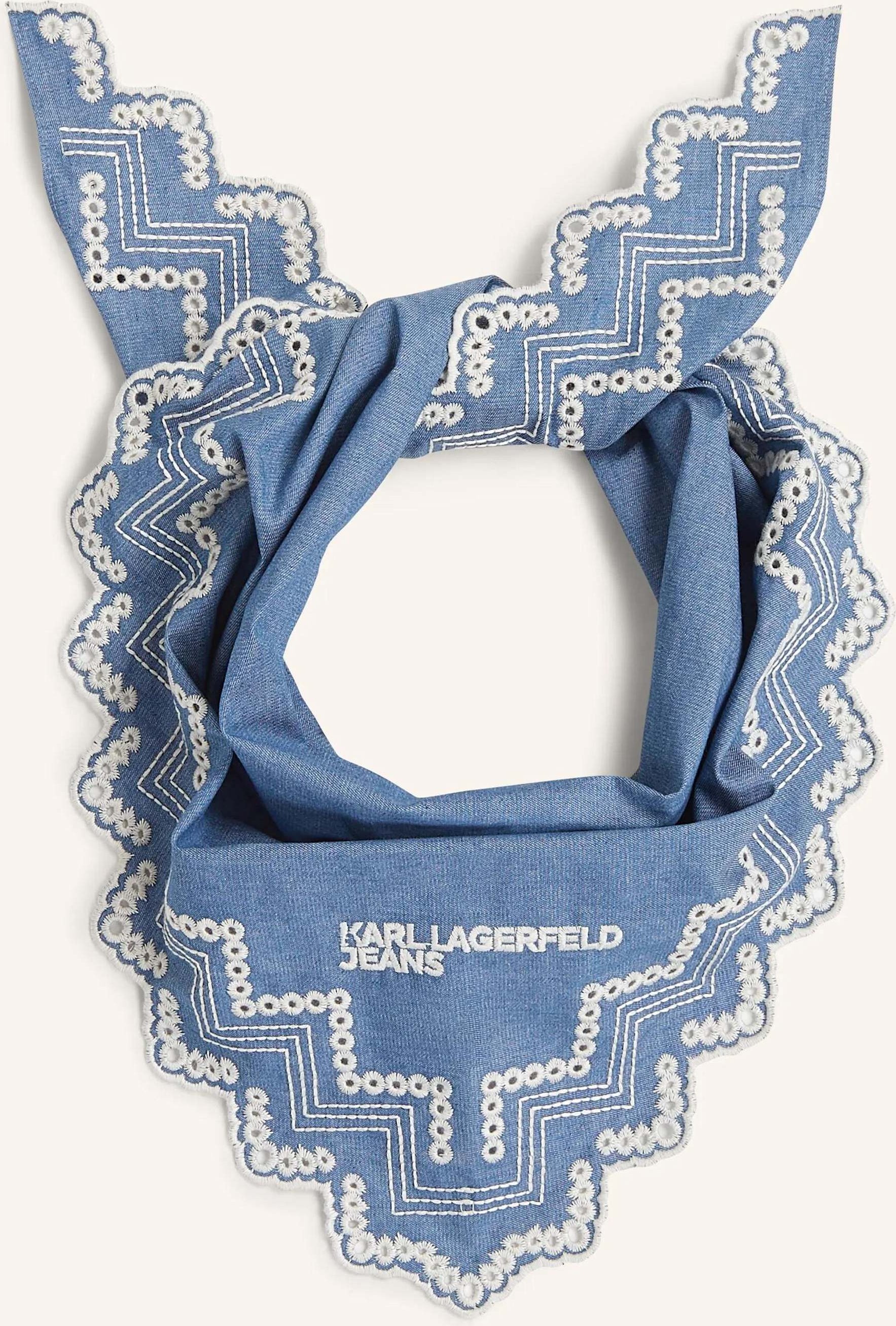 Karl Lagerfeld Jeans Schal blau