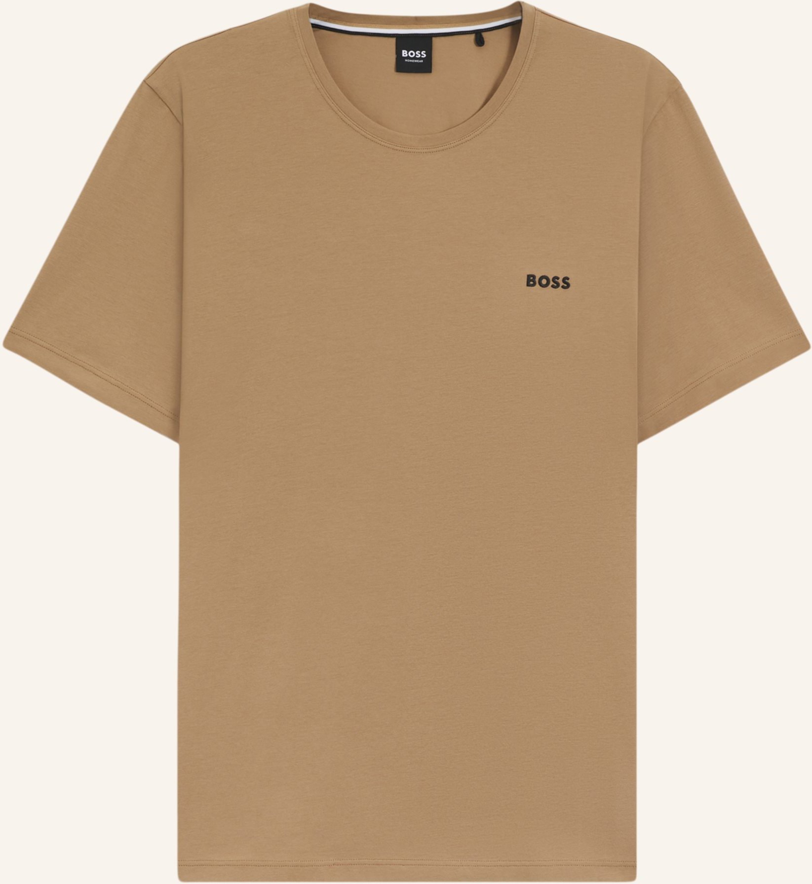 Boss Loungewear Oberteil Mix&Match T-Shirt R Regular Fit beige