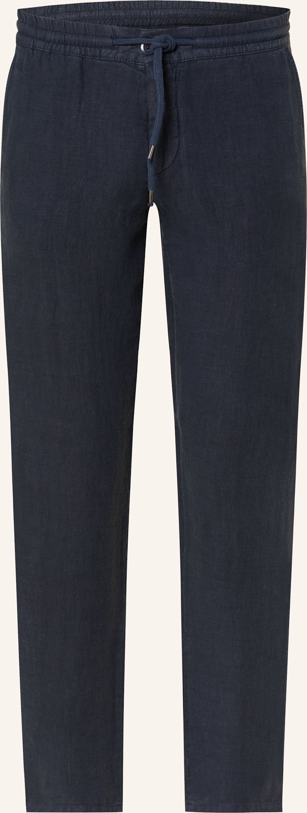 Thumbnail - Alberto Leinenhose House Im Jogging-Stil Tapered Fit blau