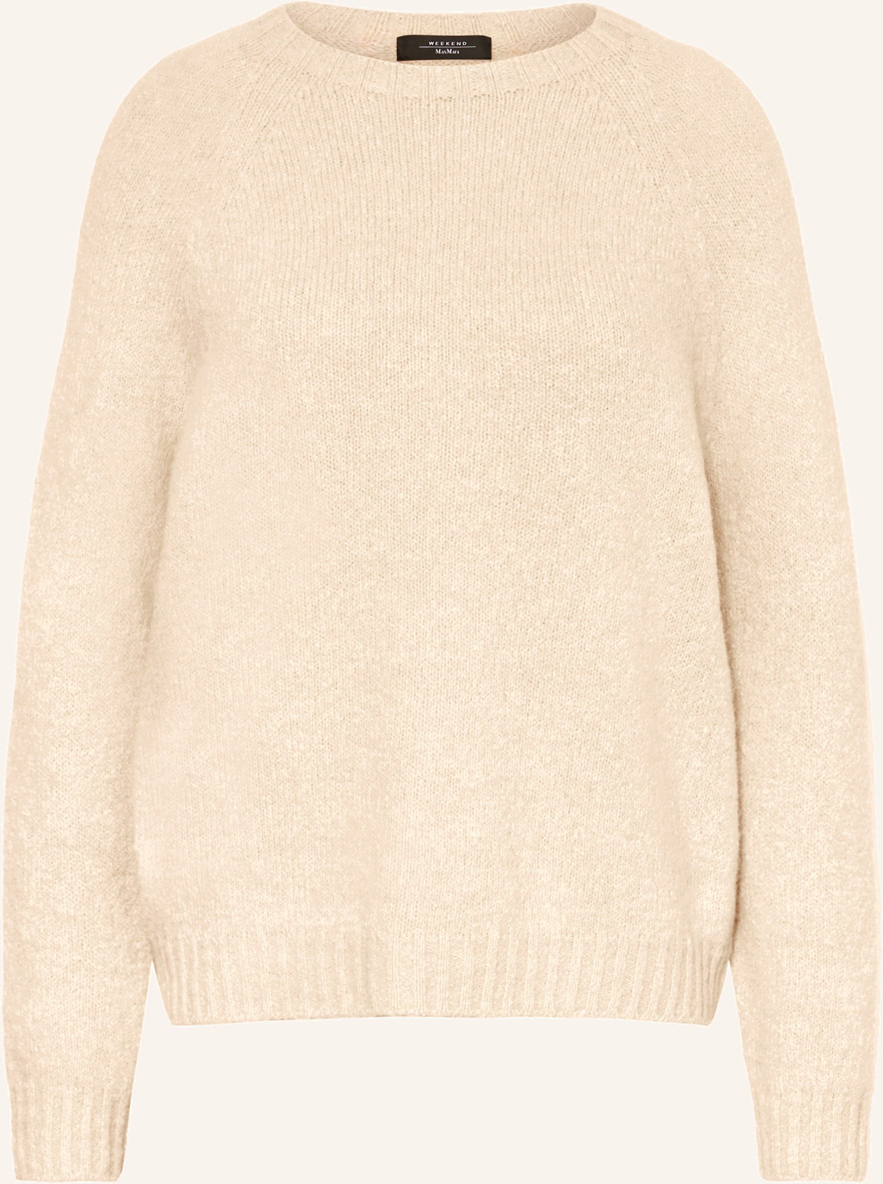 Weekend Max Mara Pullover Ghiacci Mit Alpaka weiss
