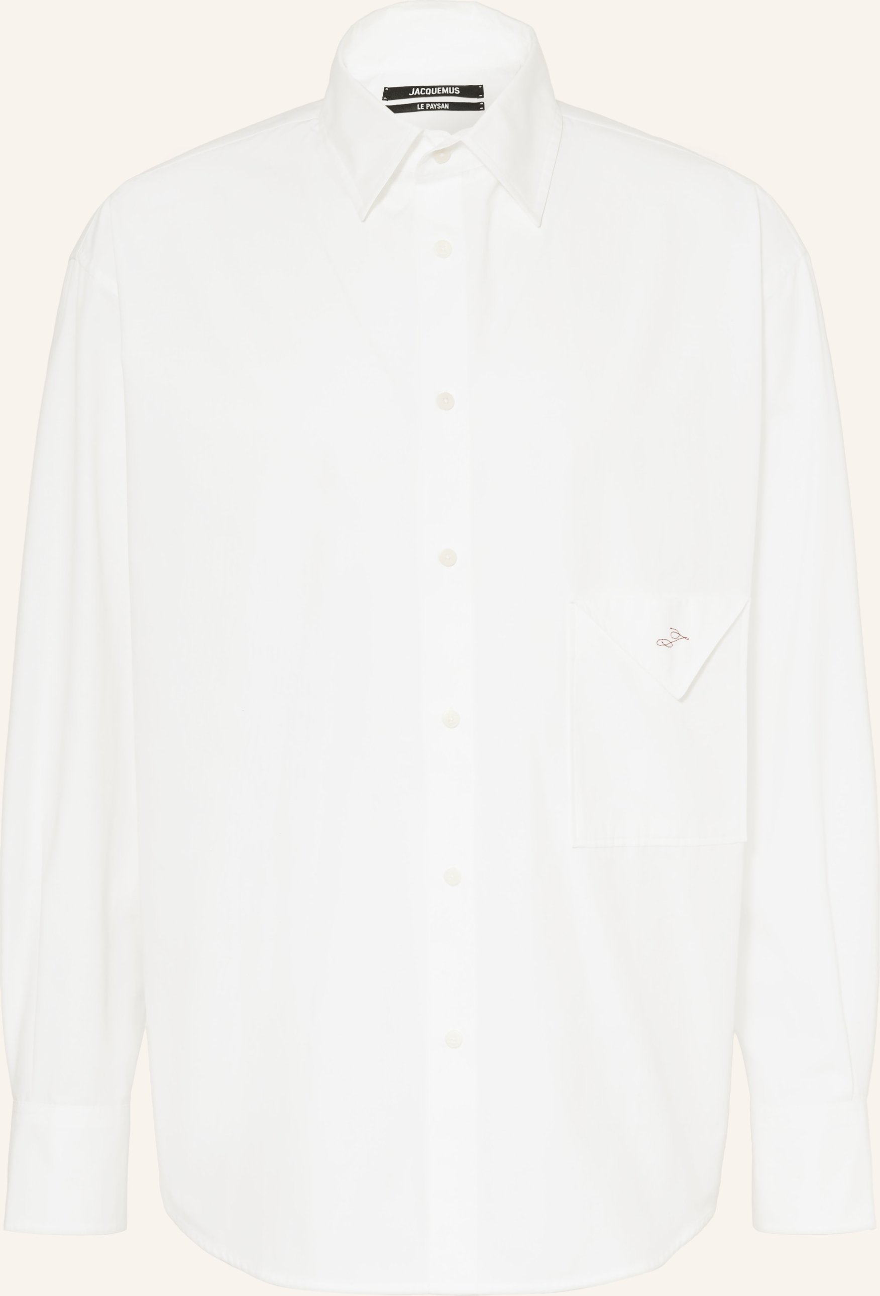 Jacquemus Hemd La Chemise Nappe Comfort Fit weiss