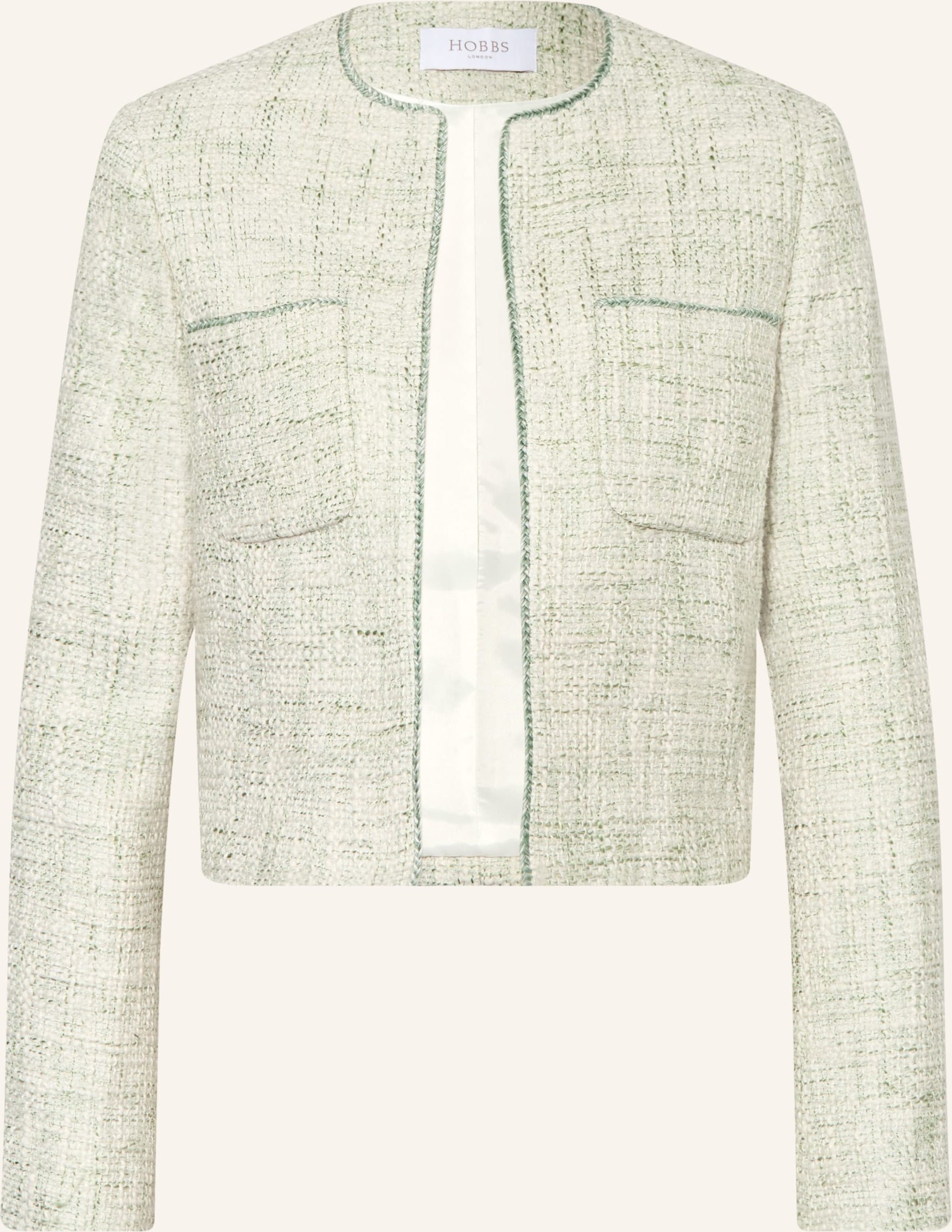 Hobbs Kastenjacke Darcy Aus Bouclé weiss