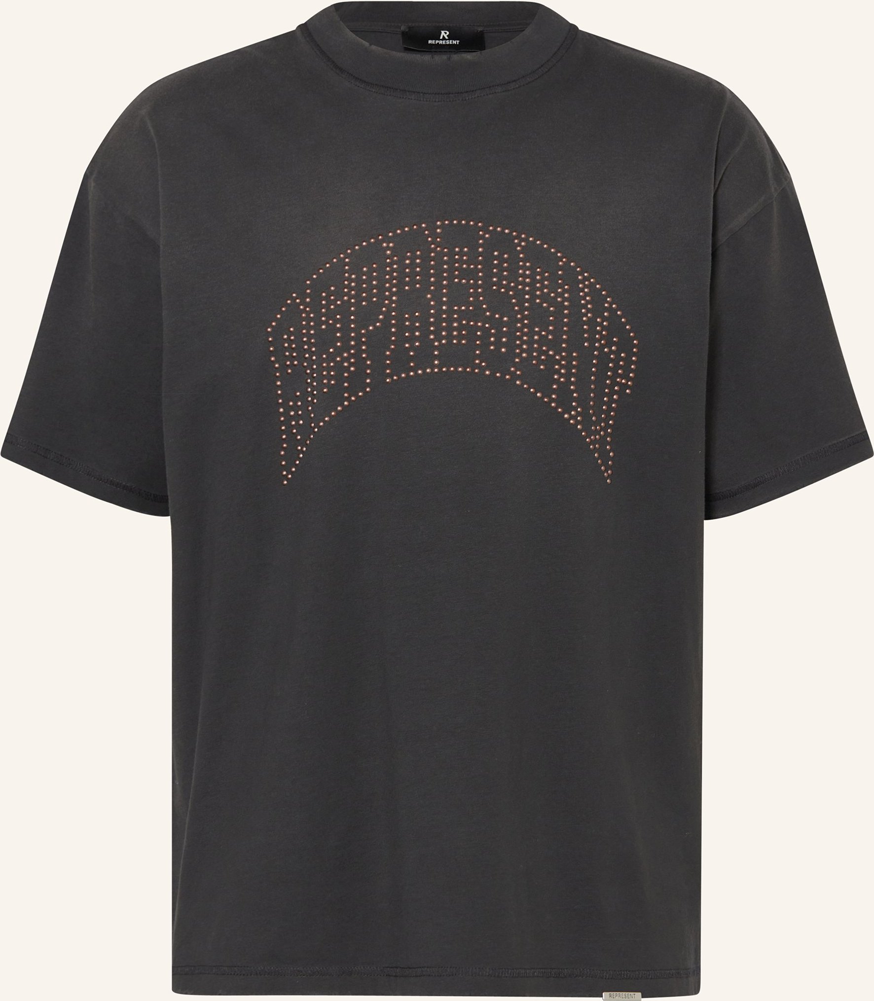 Represent T-Shirt Mit Nieten schwarz