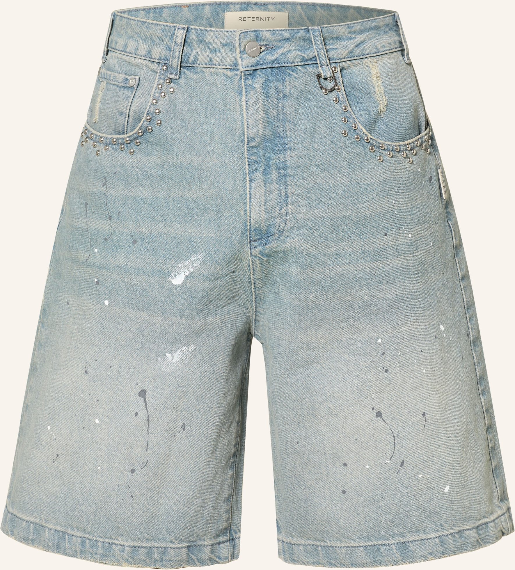 Reternity Jeansshorts Mit Nieten blau