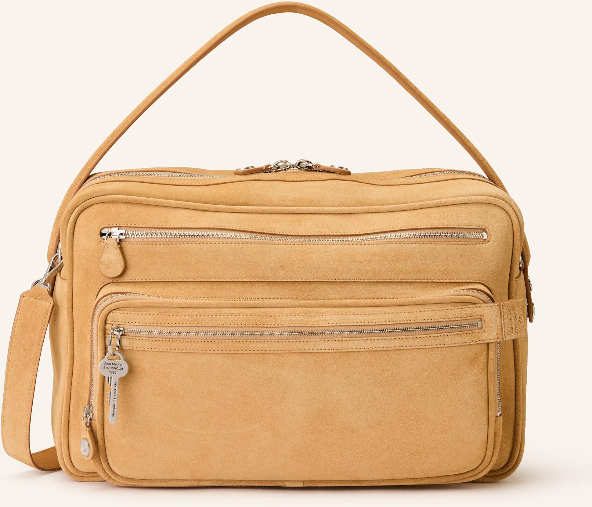 Acne Studios Schultertasche Camero beige