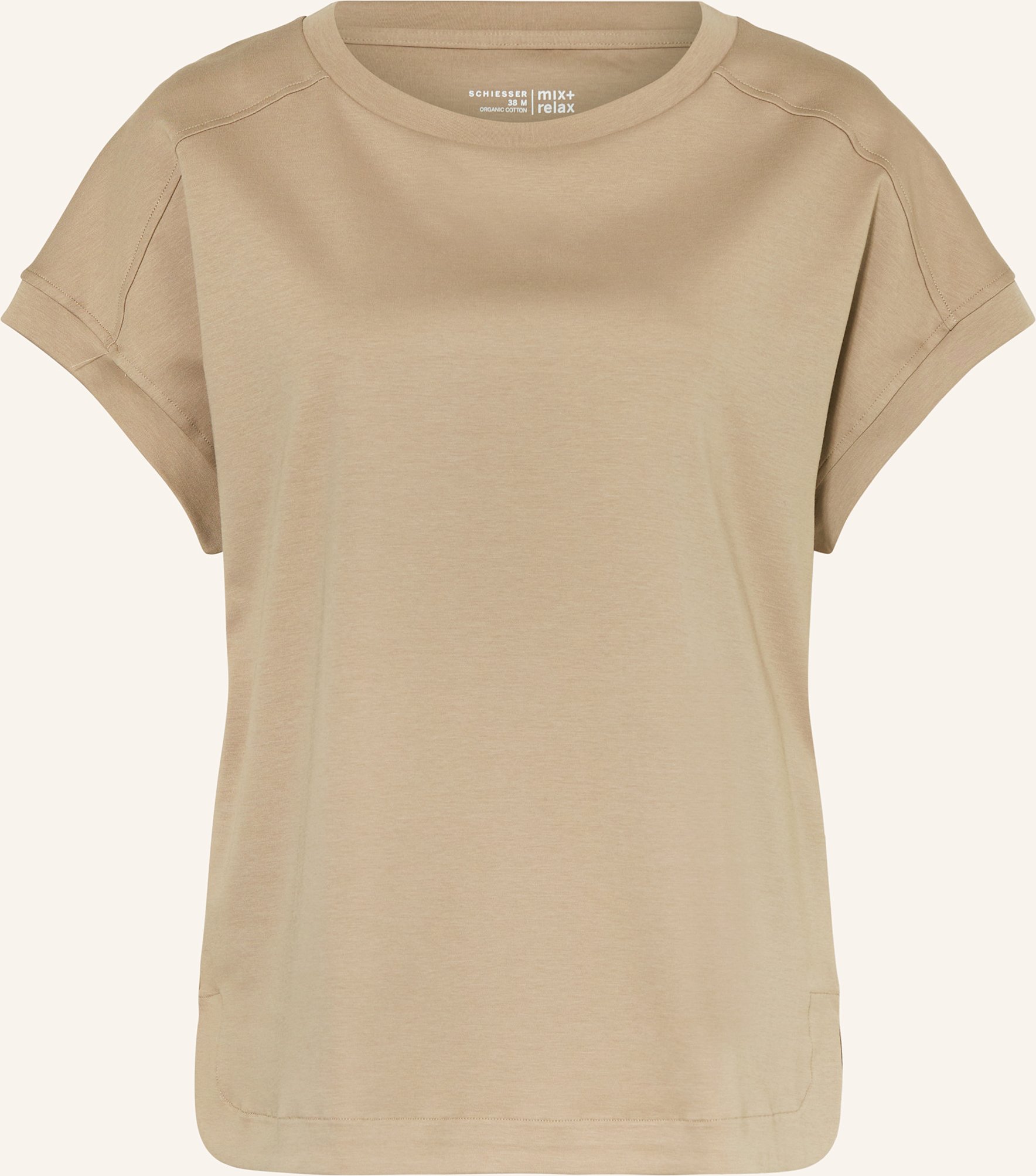 Thumbnail - Schiesser Lounge-Shirt Mix+Relax beige