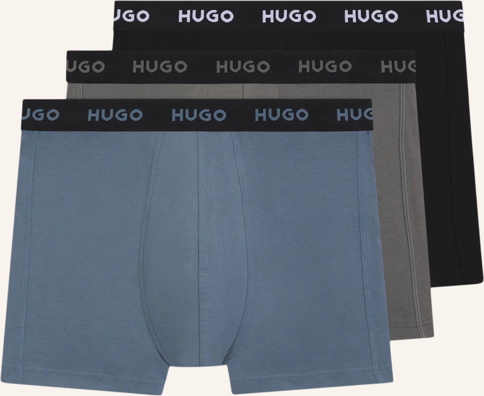 Hugo Boxershort Boxerbr Triplet Pack weiss