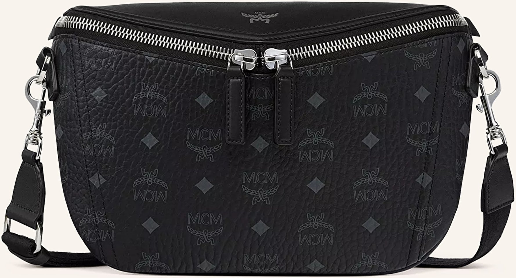 Mcm Umhängetasche Diamond 3d schwarz