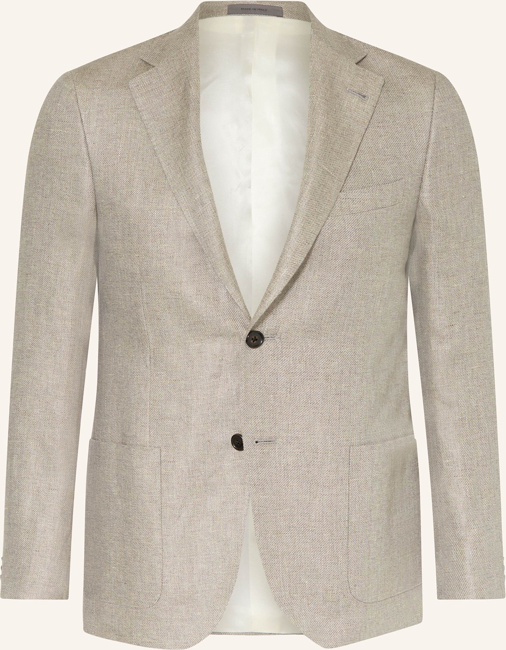 Corneliani Sakko Regular Fit Mit Leinen beige