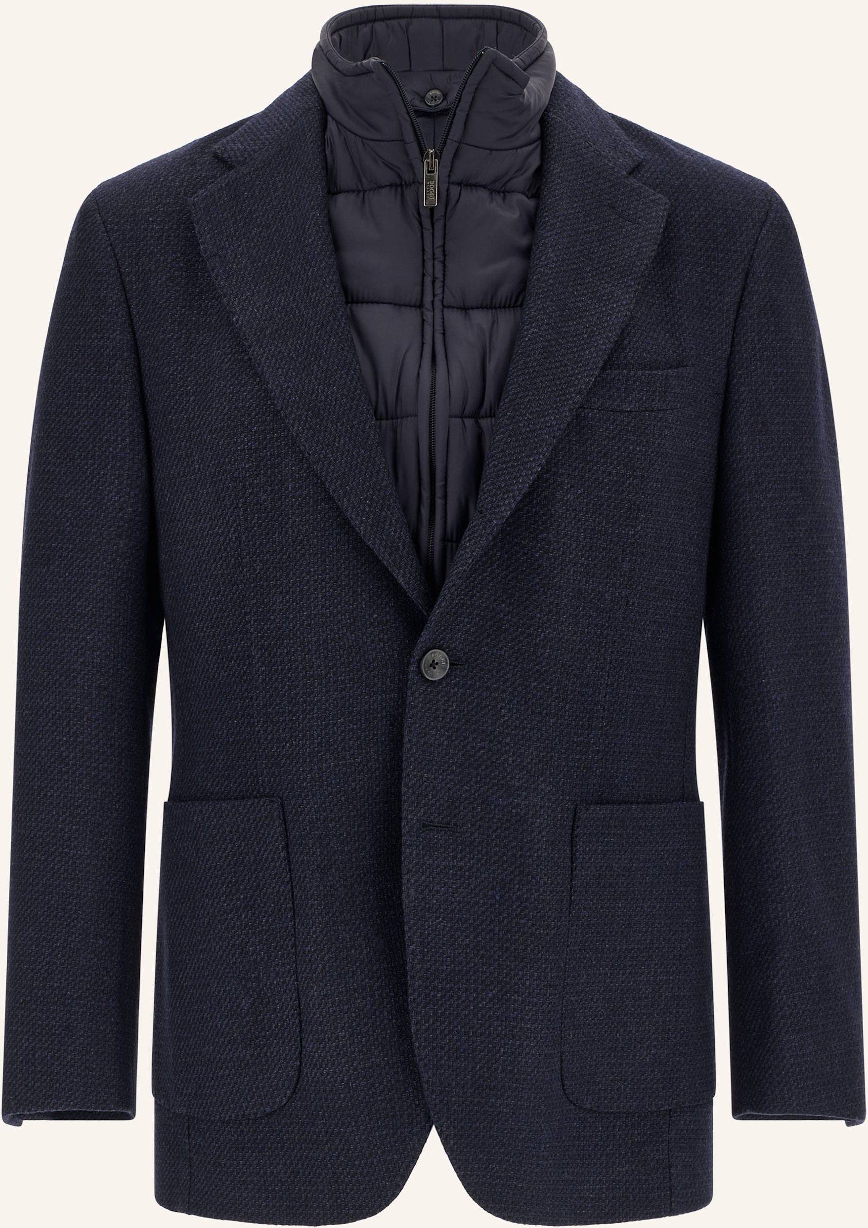 Boggi Milano Sweat-Sakko blau