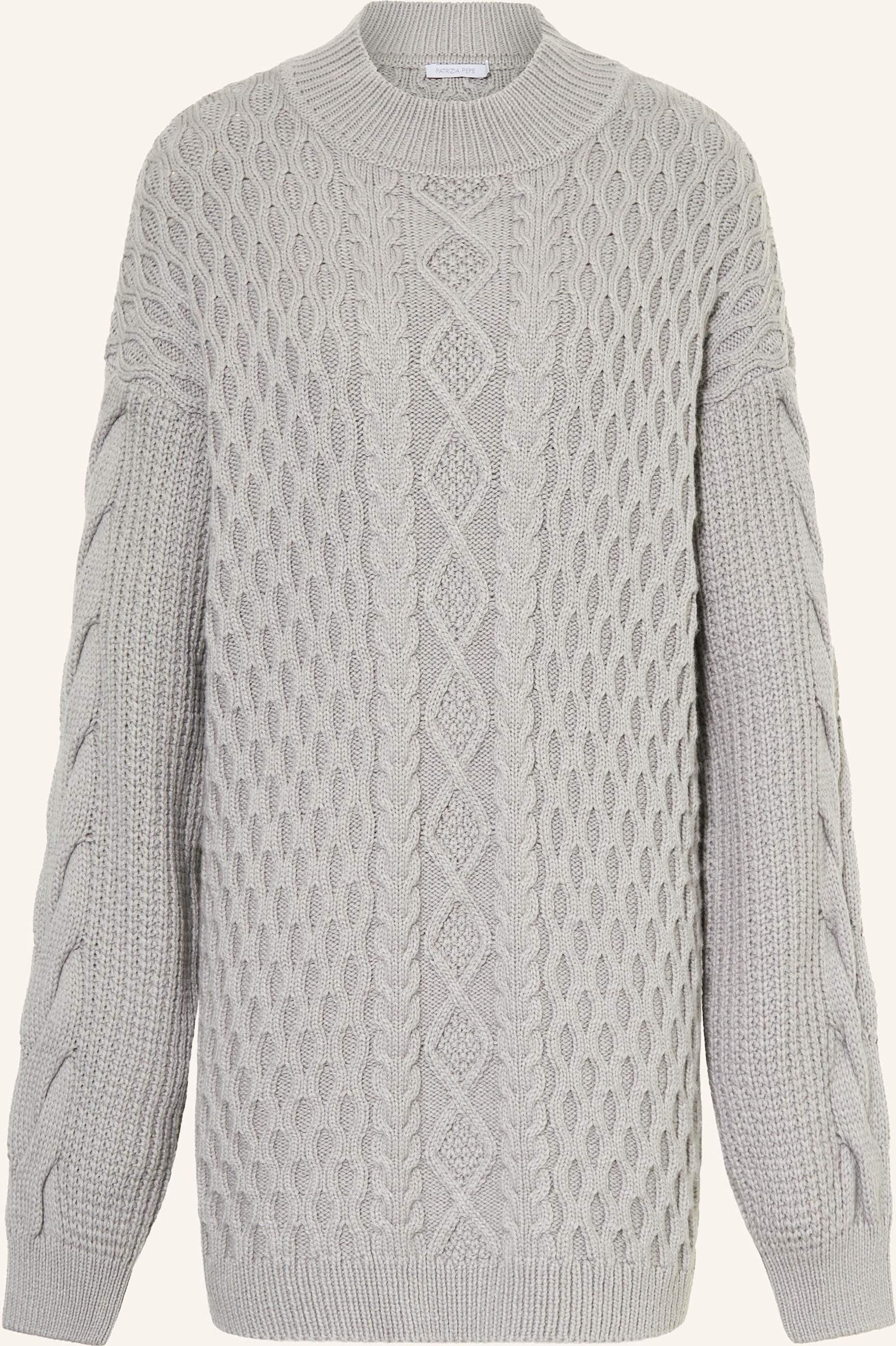 Thumbnail - Patrizia Pepe Oversized-Pullover Mit Alpaka grau