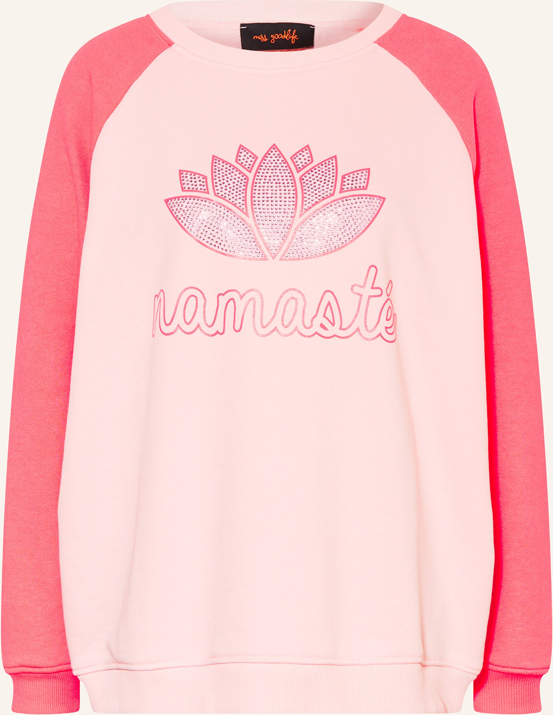 Miss Goodlife Sweatshirt Mit Pailletten rosa