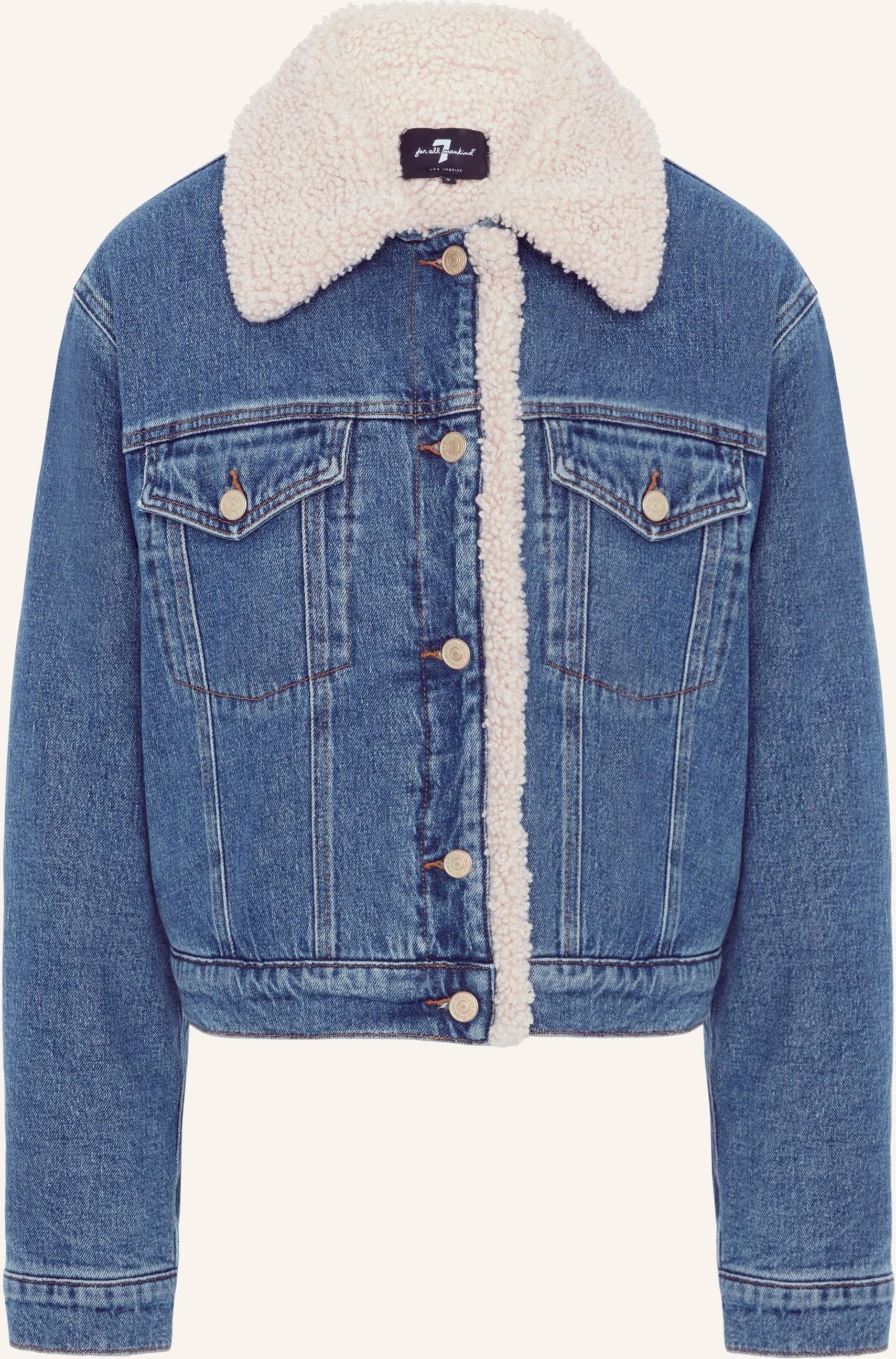 7 For All Mankind Nellie Jacket blau