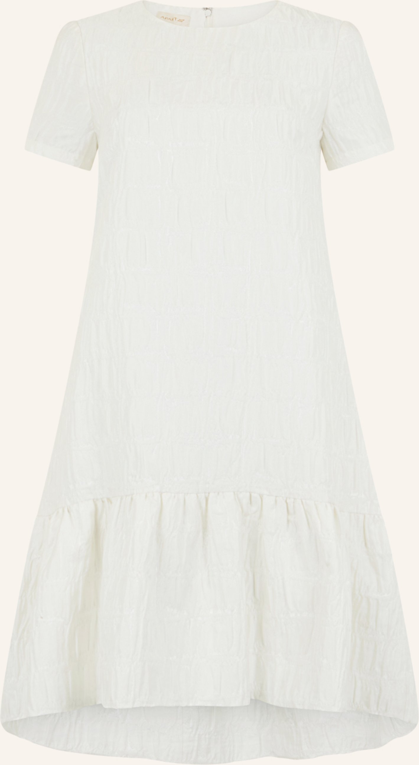 Apart Kurzes Cloqué Kleid weiss