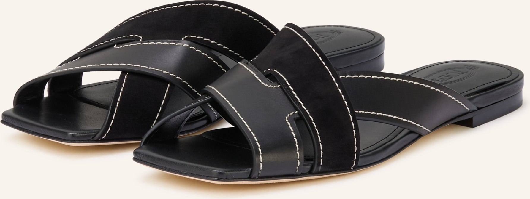 Tod's Pantoletten schwarz