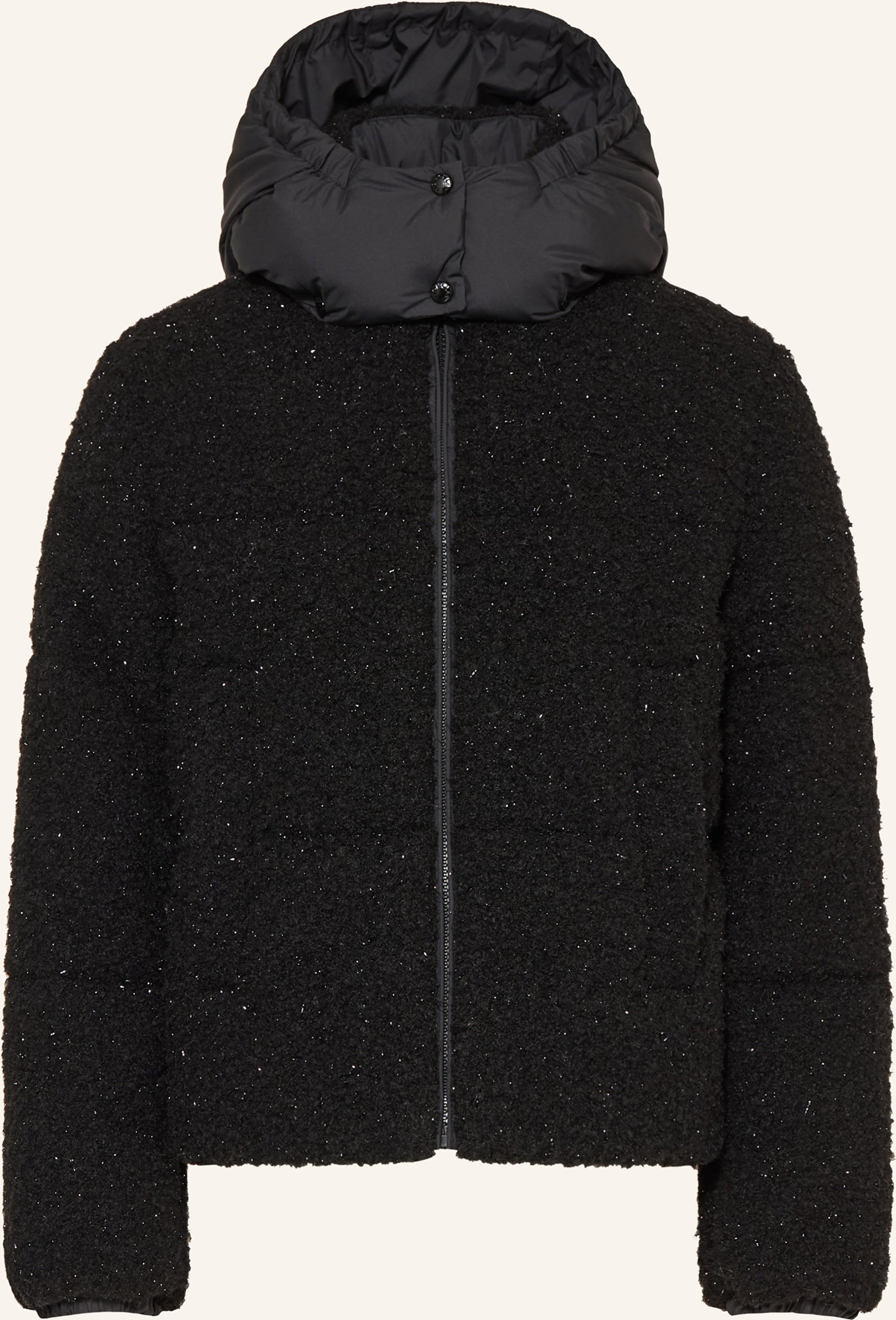Moncler Enfant Daunenjacke Zambaga Mit Glitzergarn schwarz
