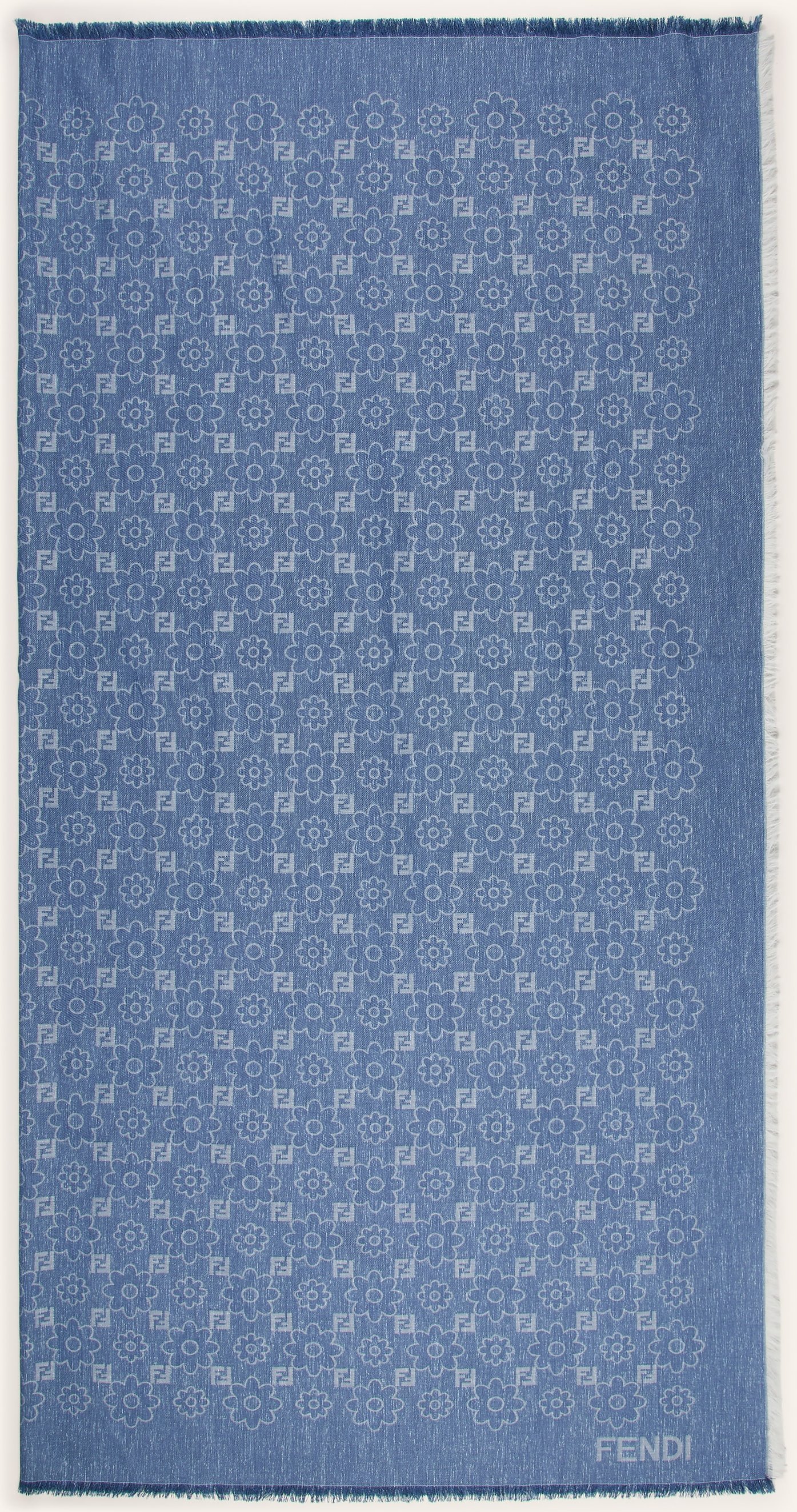 Fendi Tuch Mit Seide blau