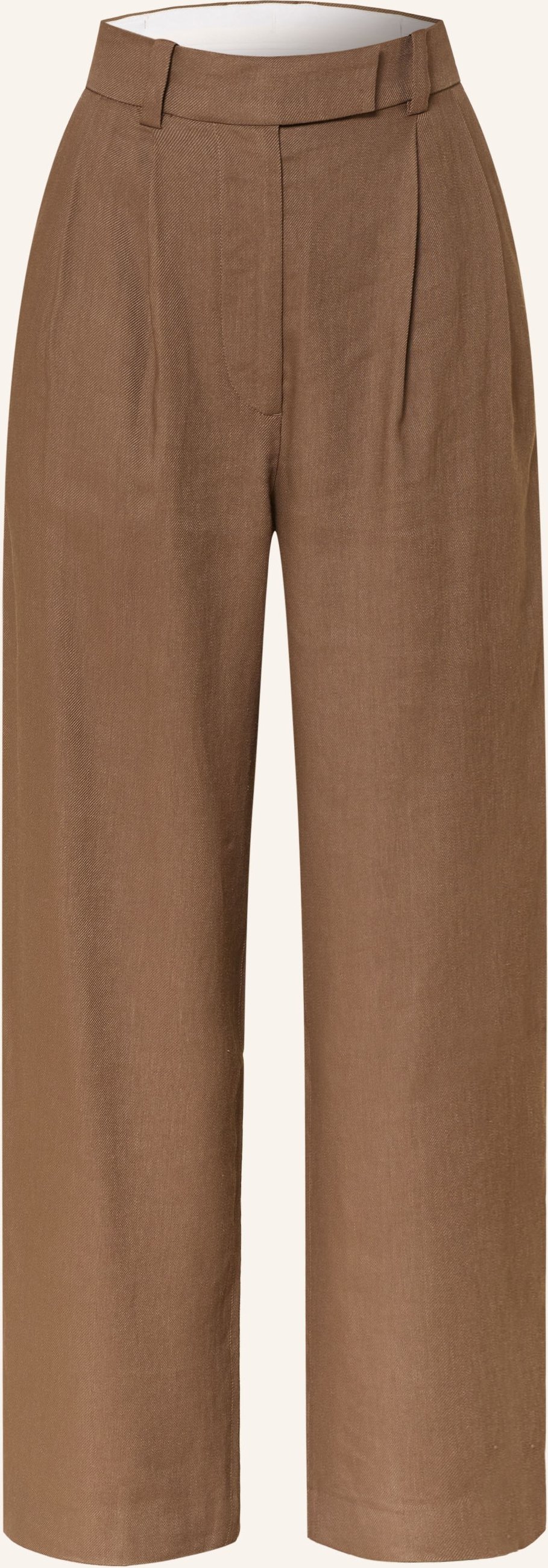 Arket Marlenehose Mit Leinen braun