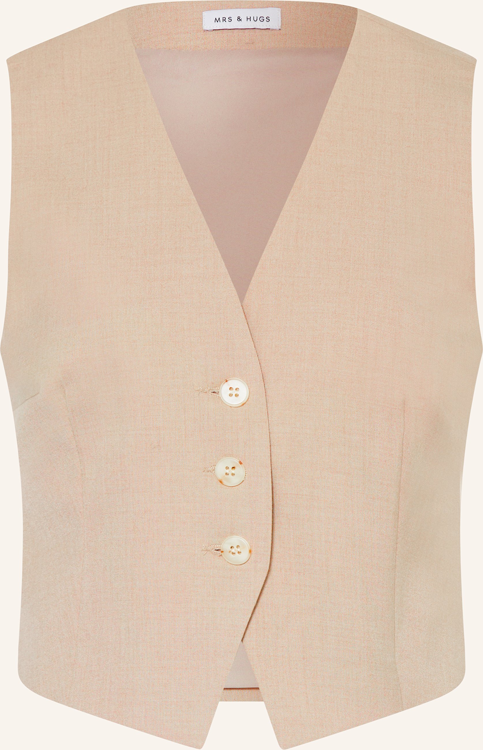 Mrs & Hugs Blazerweste beige