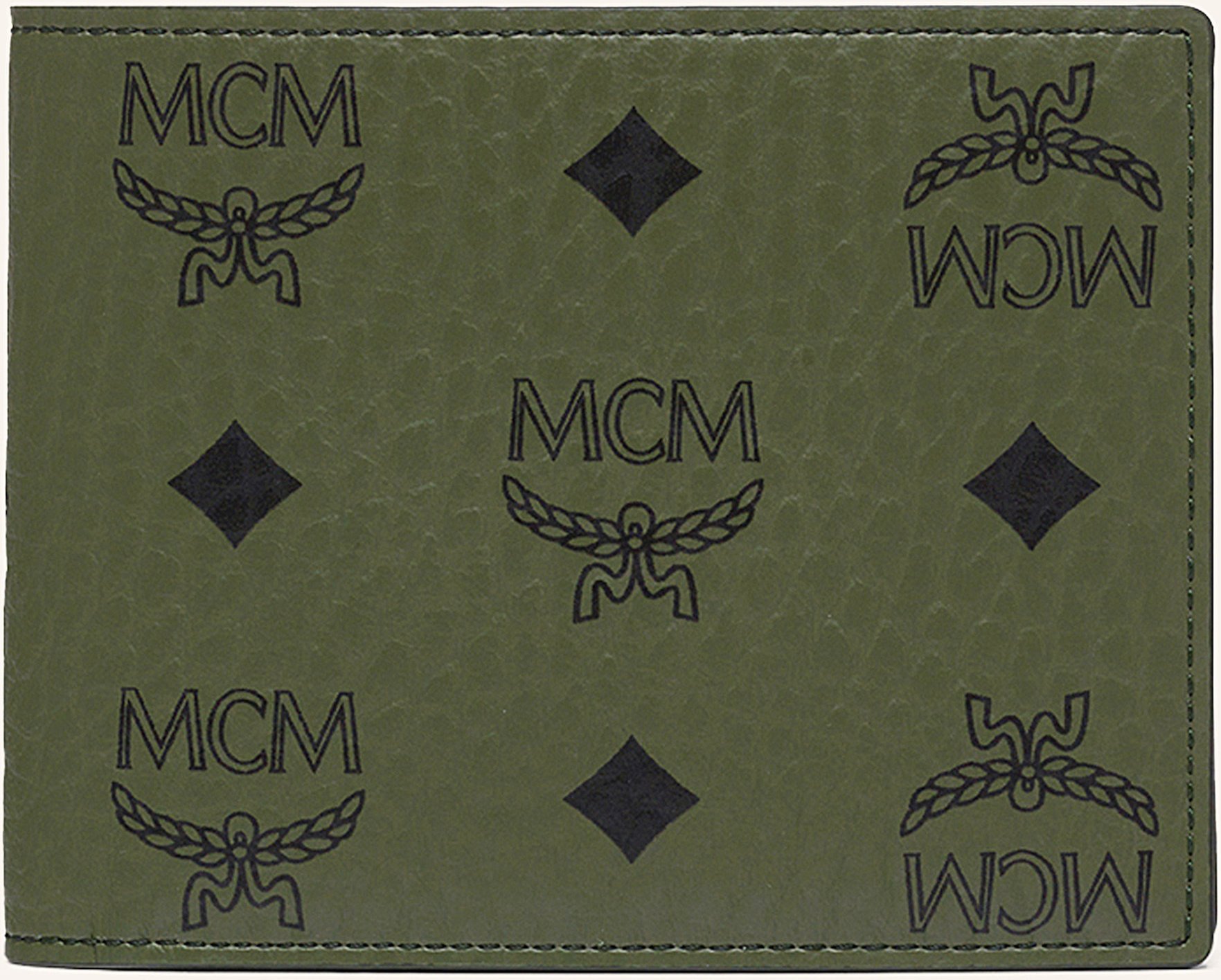 Mcm Geldbörse Aren Visetos Small gruen