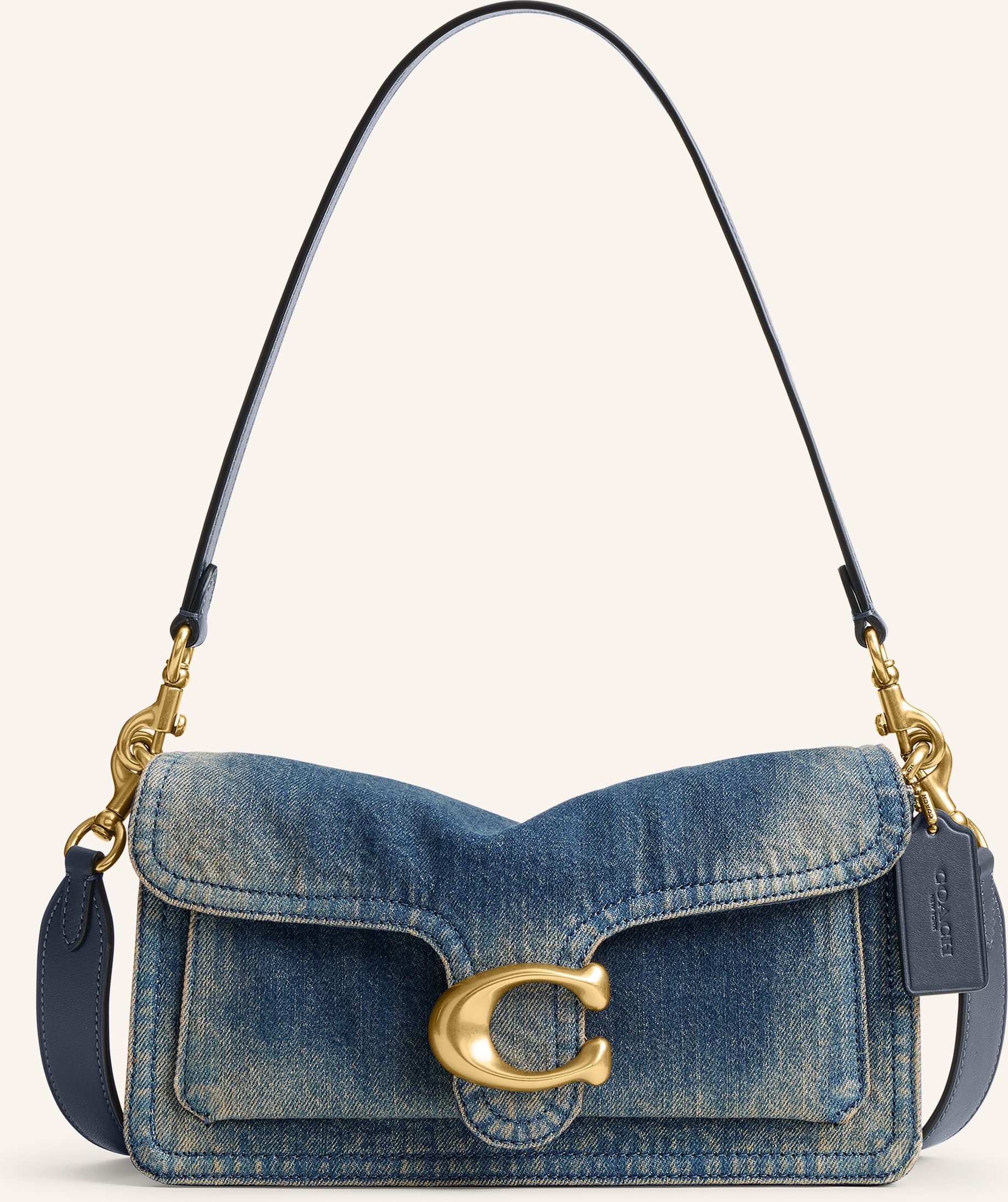 Coach Schultertasche Tabby blau