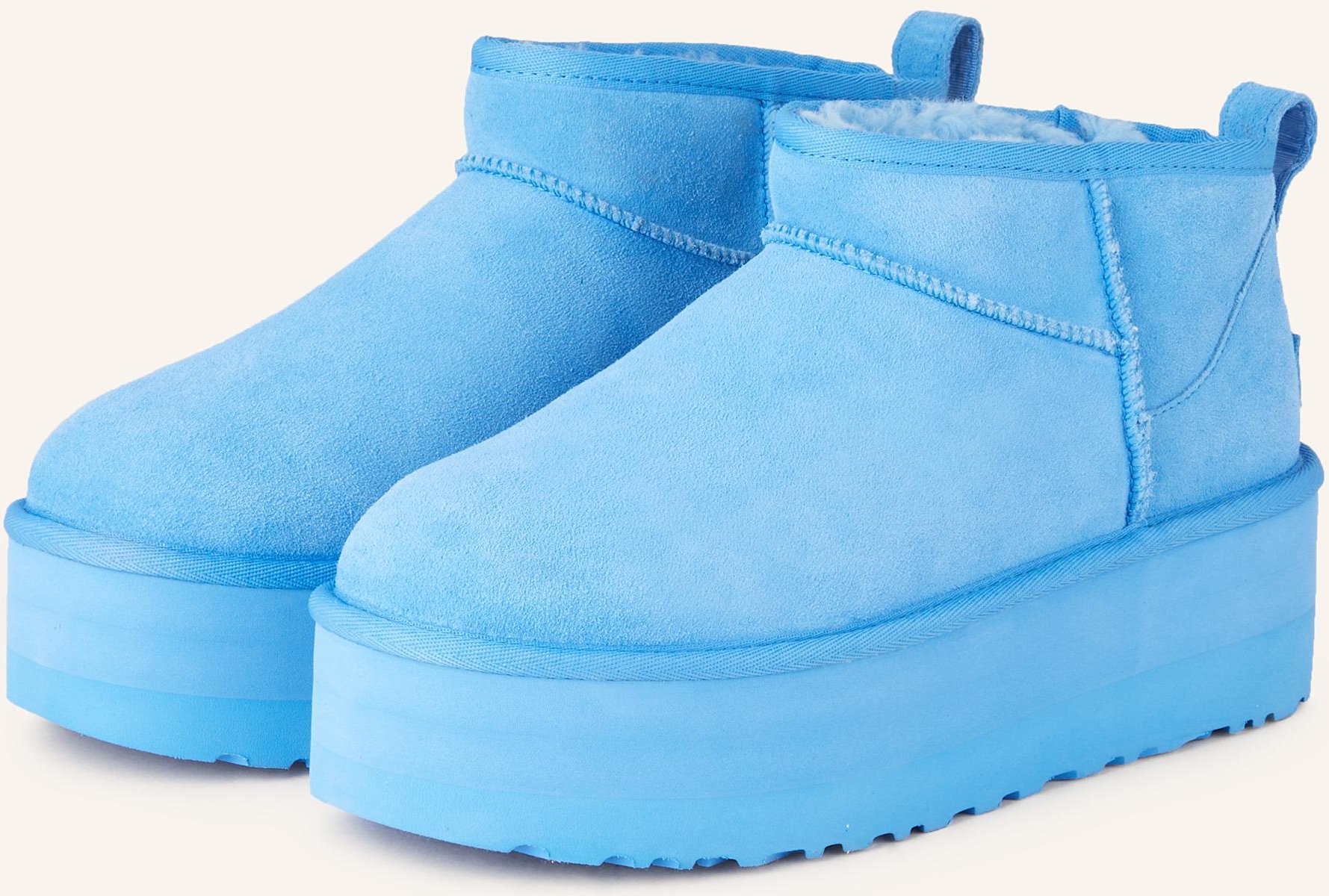 Ugg Plateau-Boots Classic Ultra Mini Platform blau