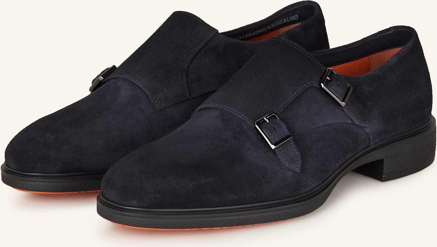 Santoni Double-Monks Easy blau