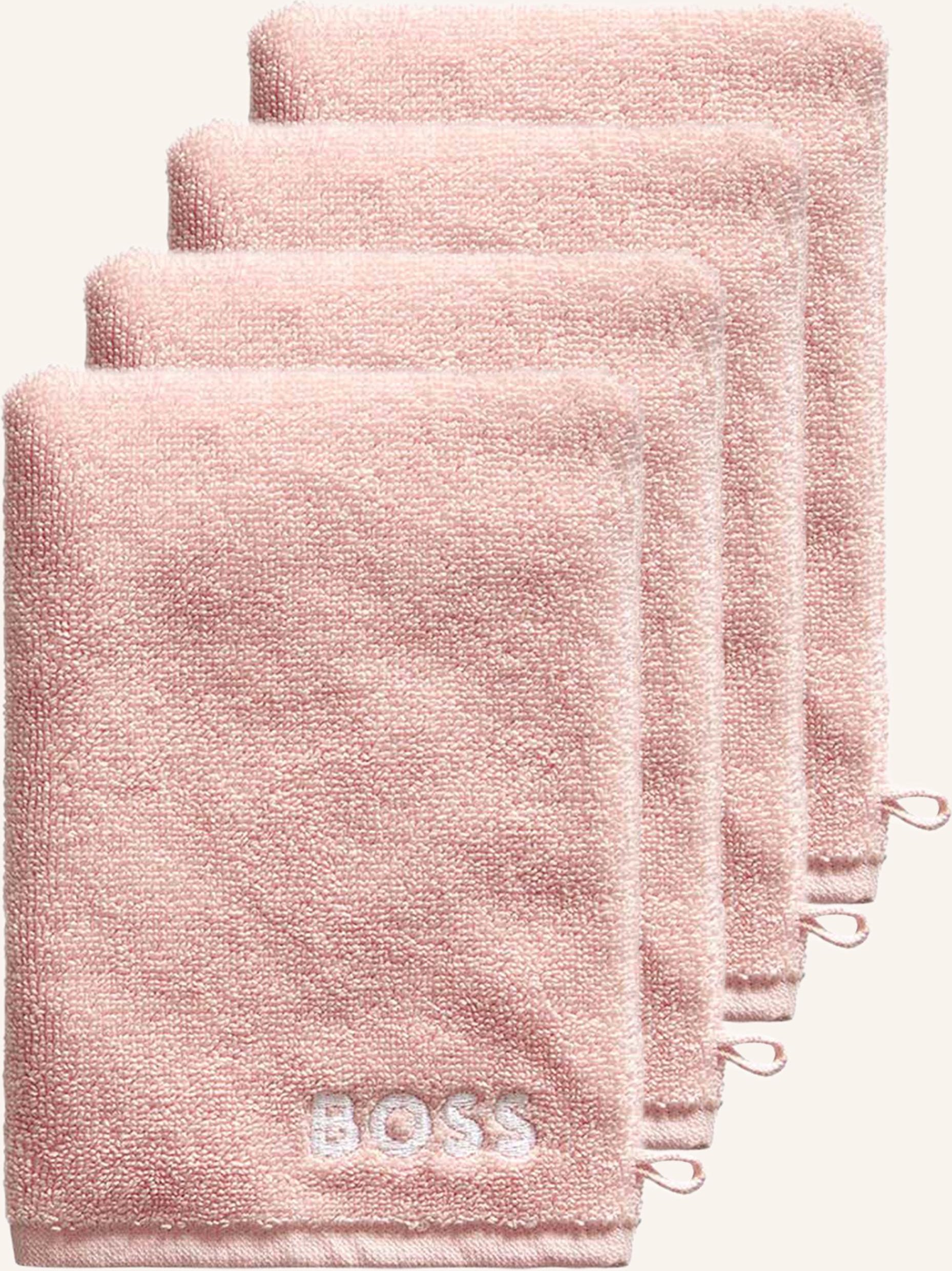 Boss Waschhandschuh 4er Set Plain pink