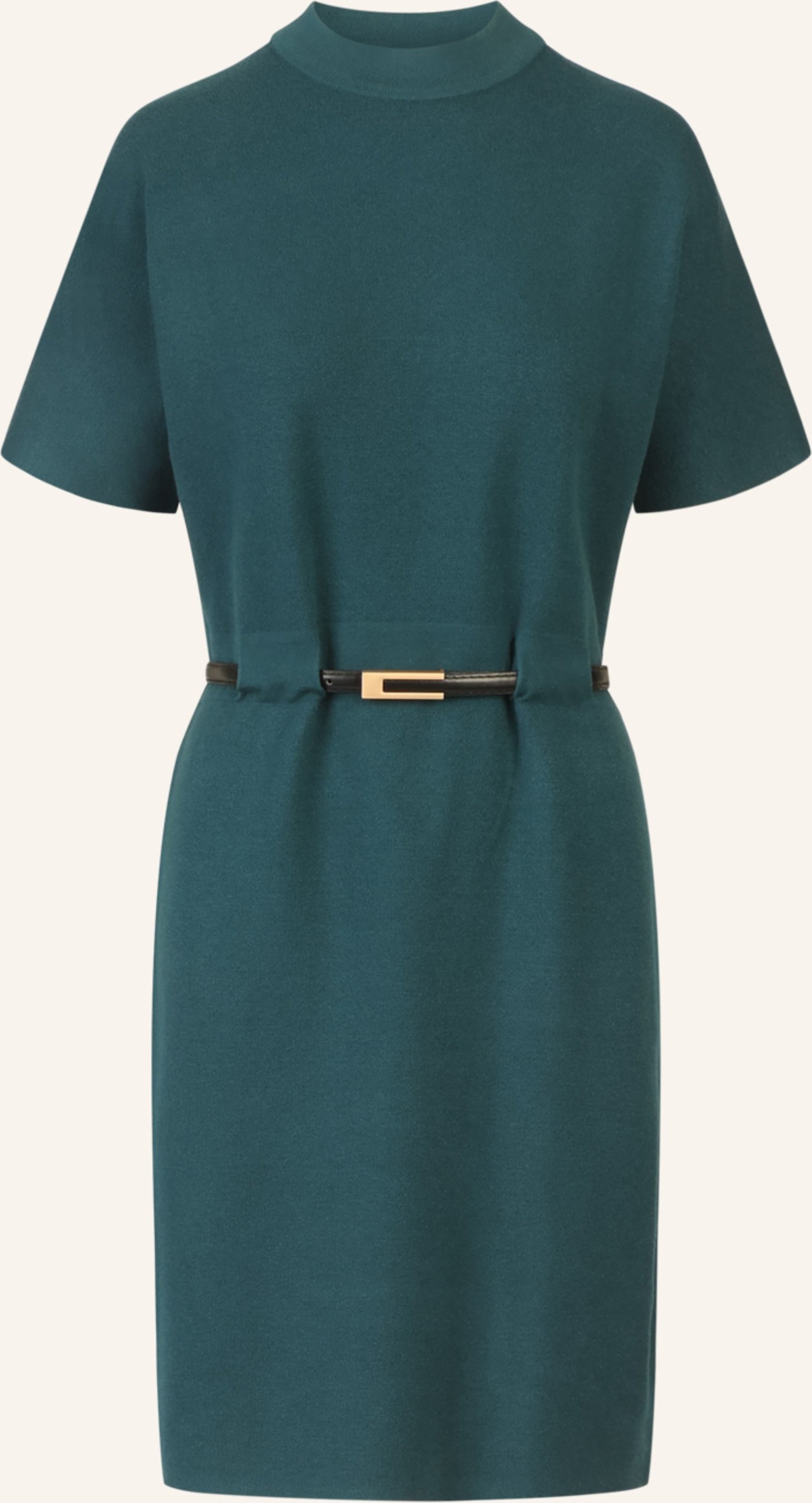 Apart Strickkleid Mit Gürtel gruen