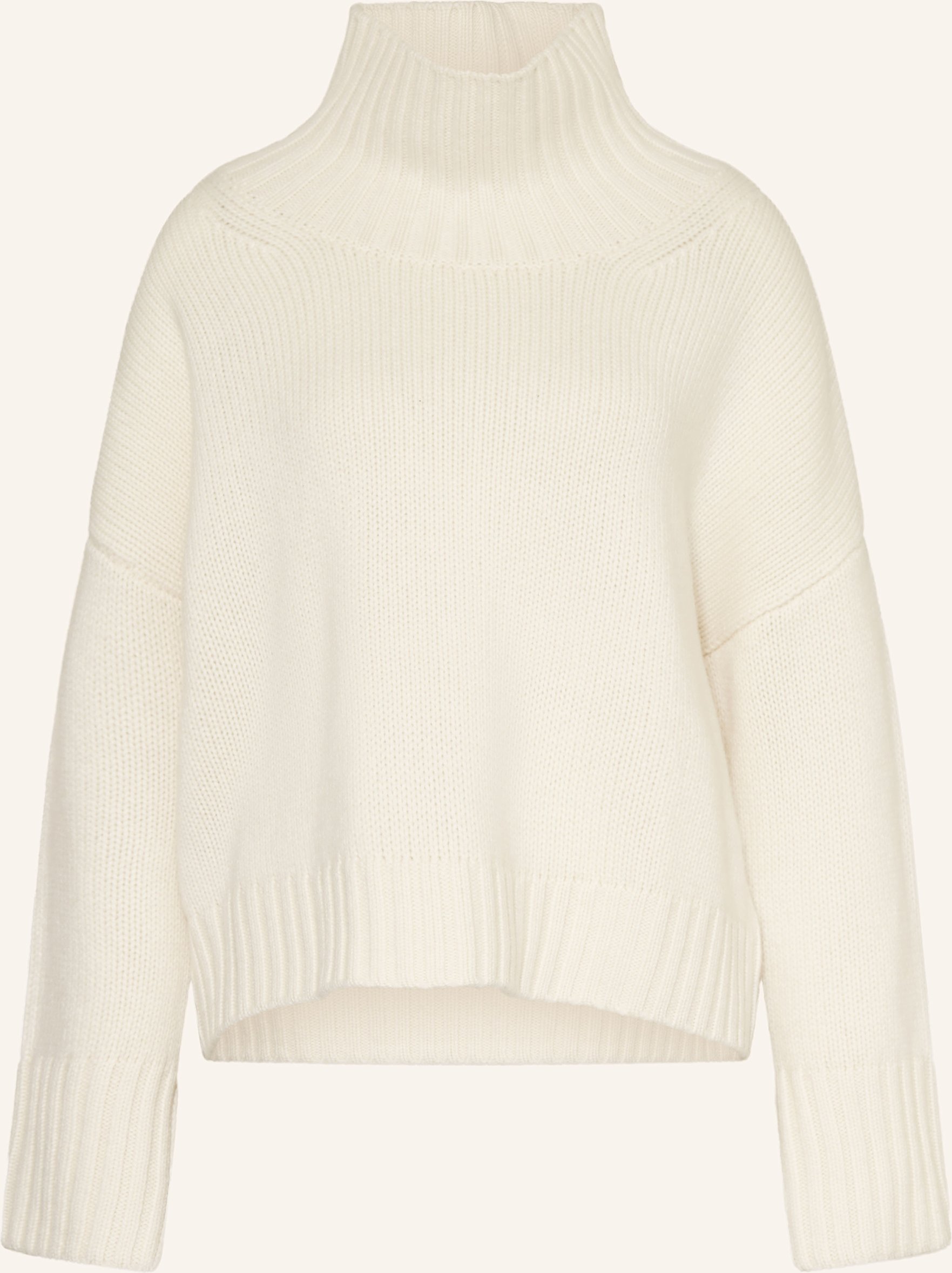 Soft Goat Cashmere-Pullover weiss