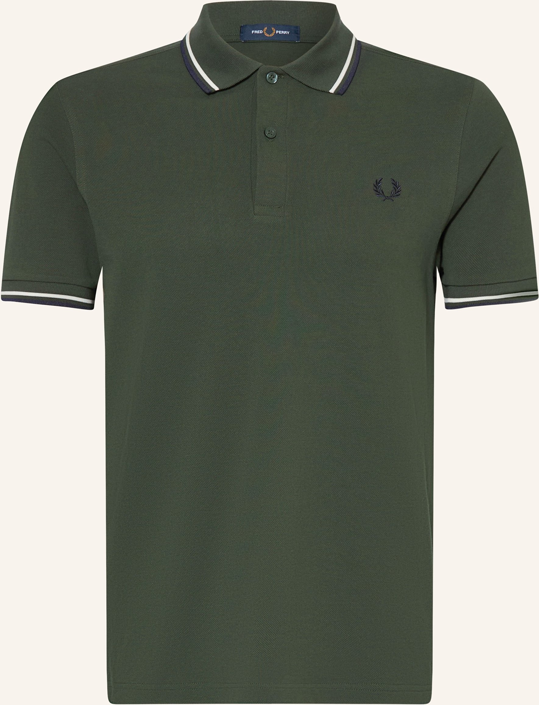Thumbnail - Fred Perry Piqué-Poloshirt gruen