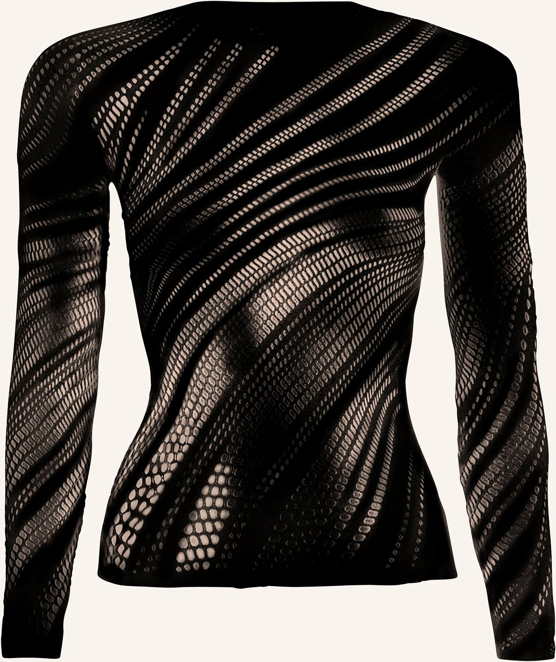 Wolford Pullover Organic Net Top Long Sleeves schwarz