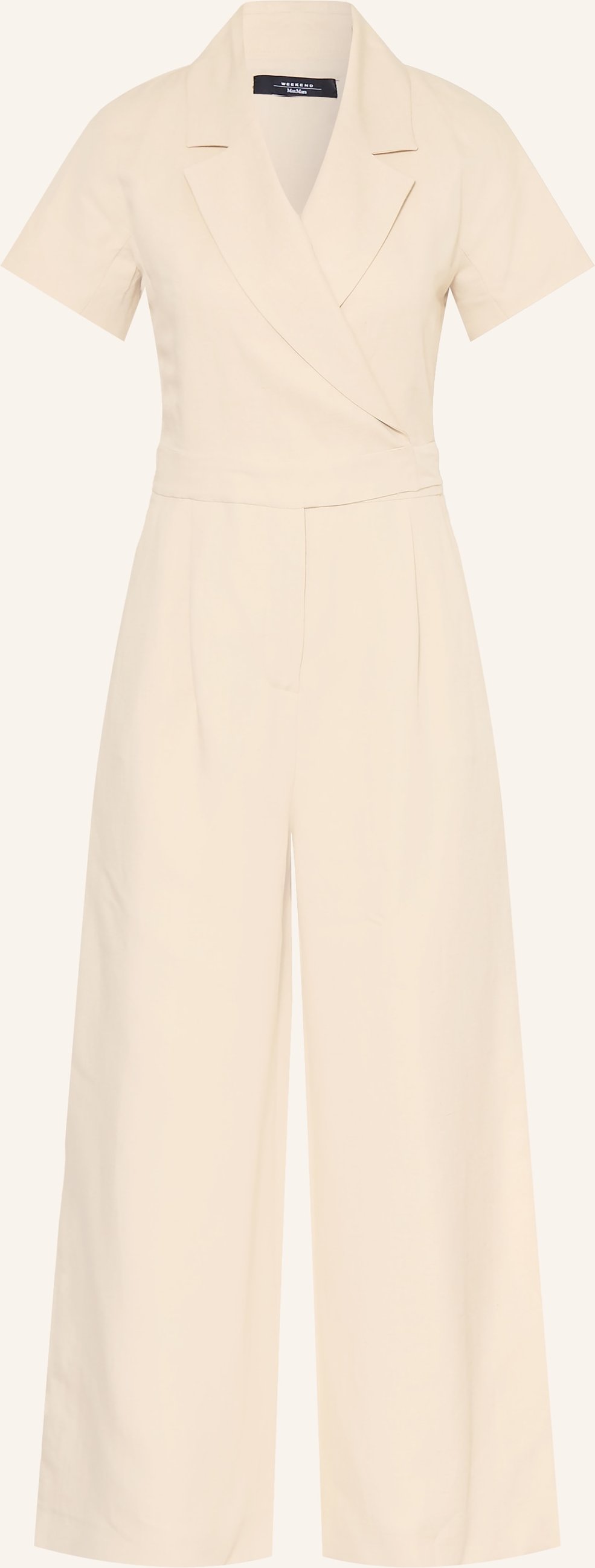 Weekend Max Mara Jumpsuit Oblato Mit Leinen beige