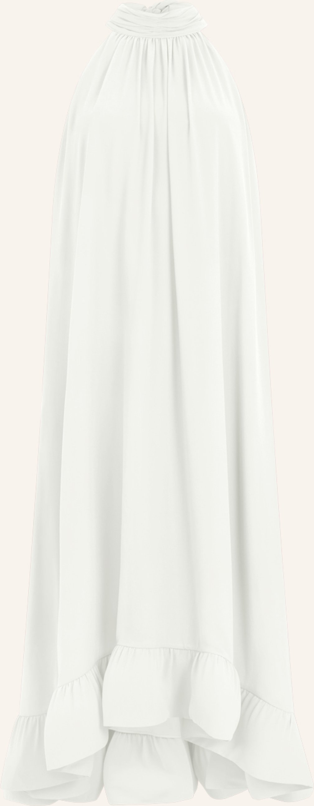 Apart Abendkleid Mit Volants weiss