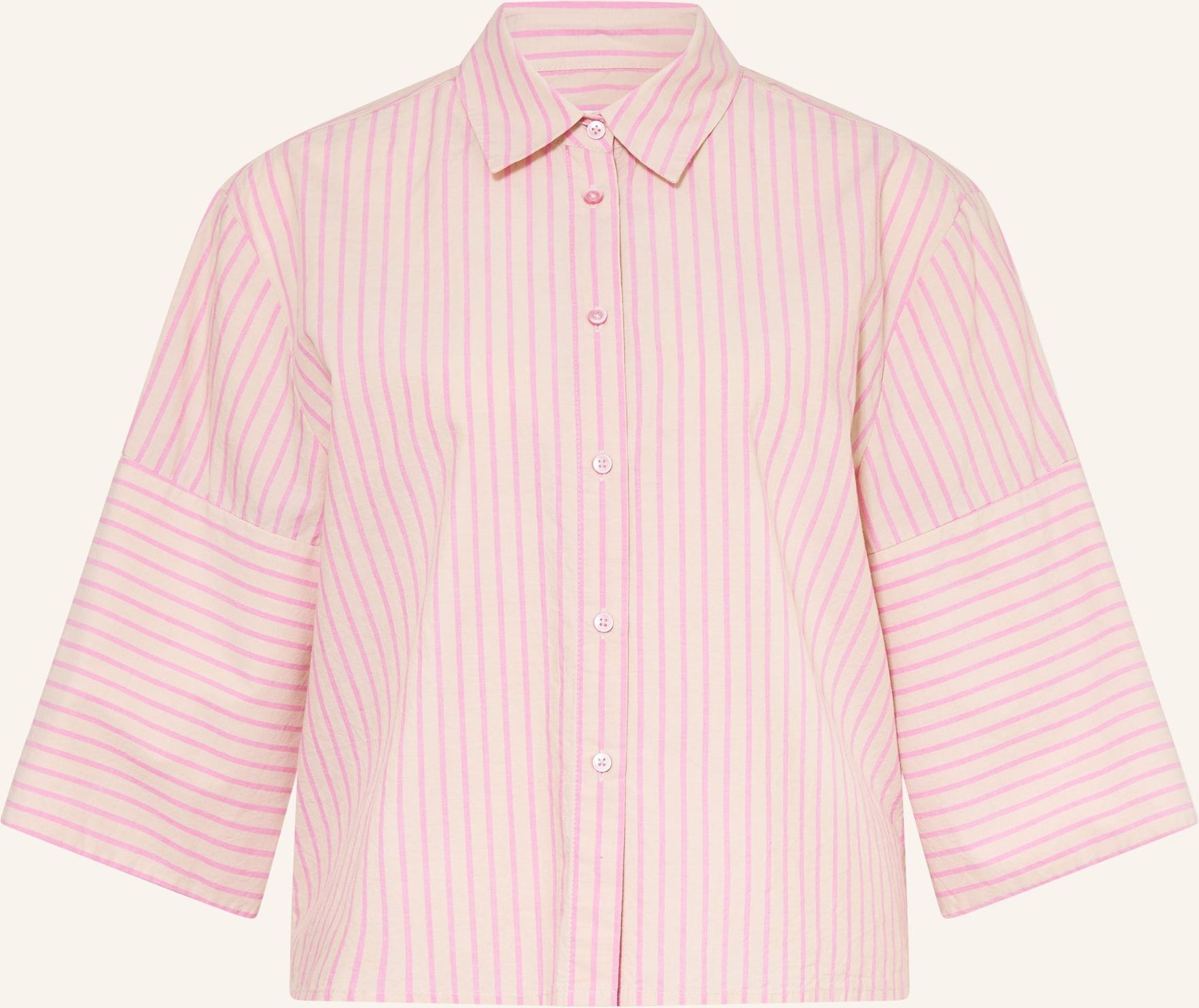 Emily Van Den Bergh Hemdbluse Mit 3/4-Arm pink