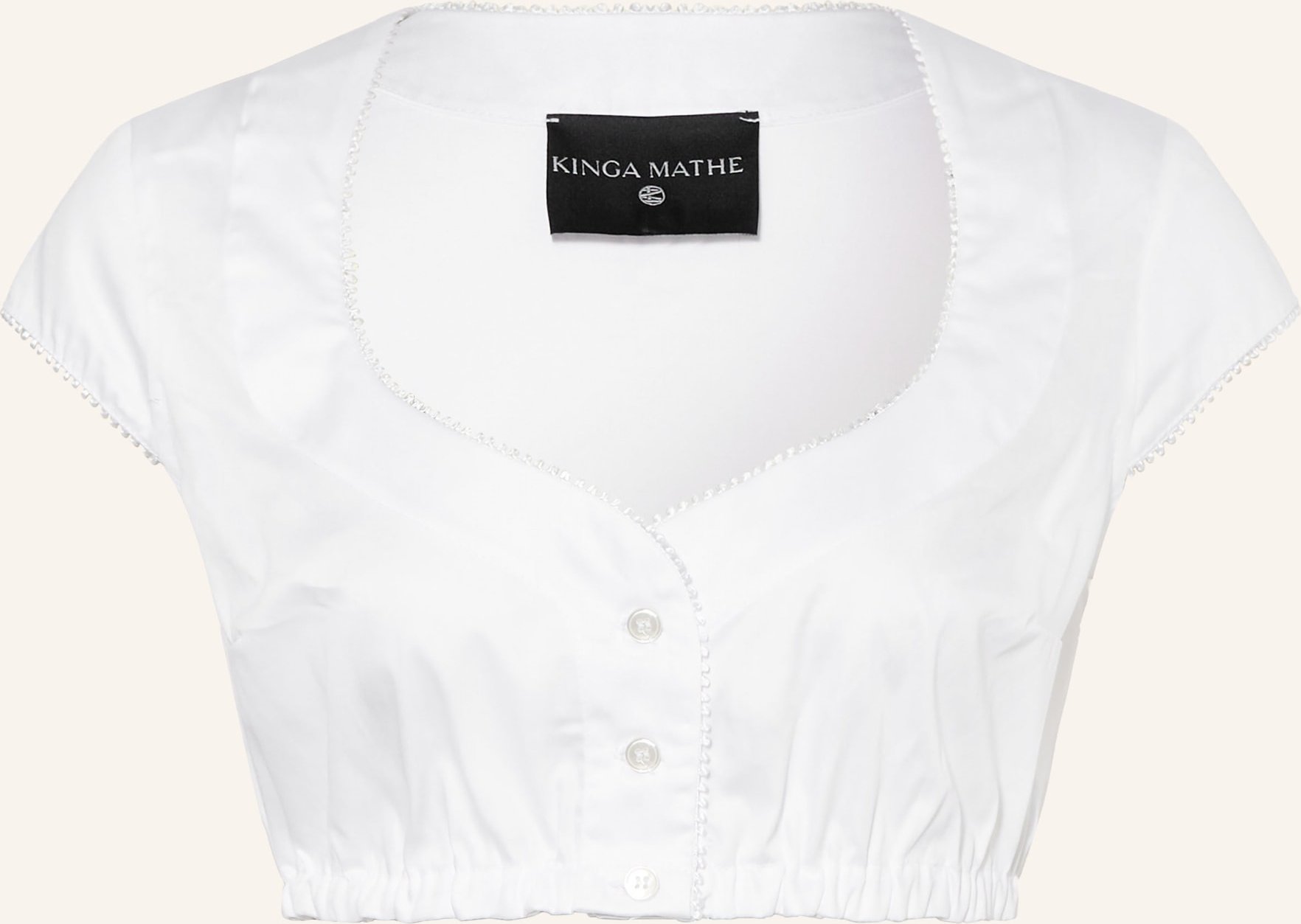Kinga Mathe Dirndlbluse Samantha weiss
