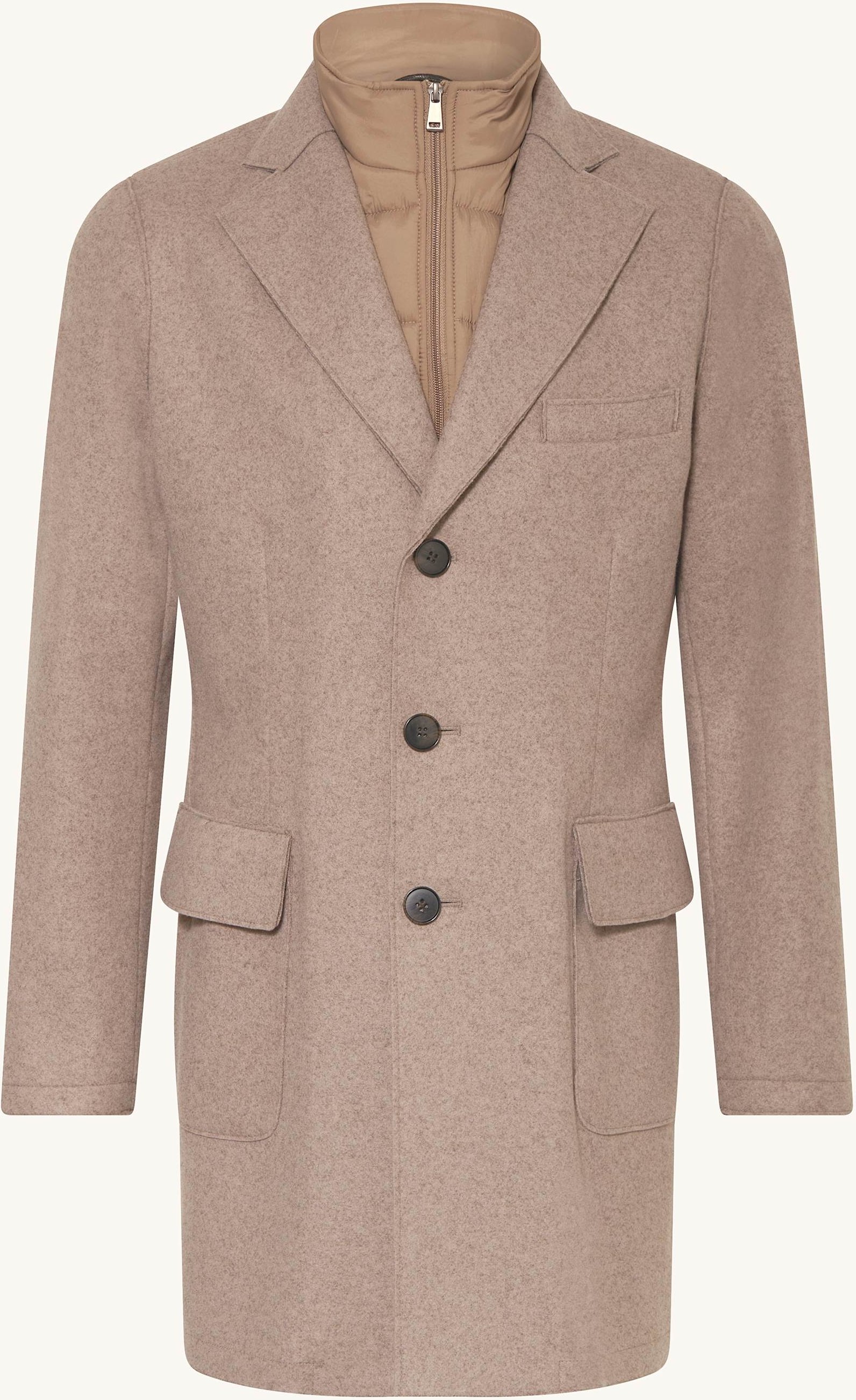 Strokesman's Mantel Mit Herausnehmbarer Blende braun