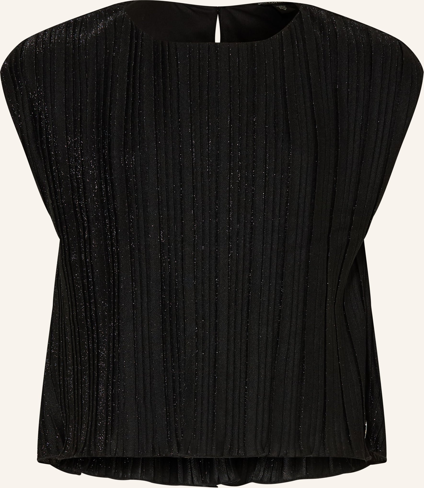 Guess Plisseetop Mit Glitzergarn schwarz