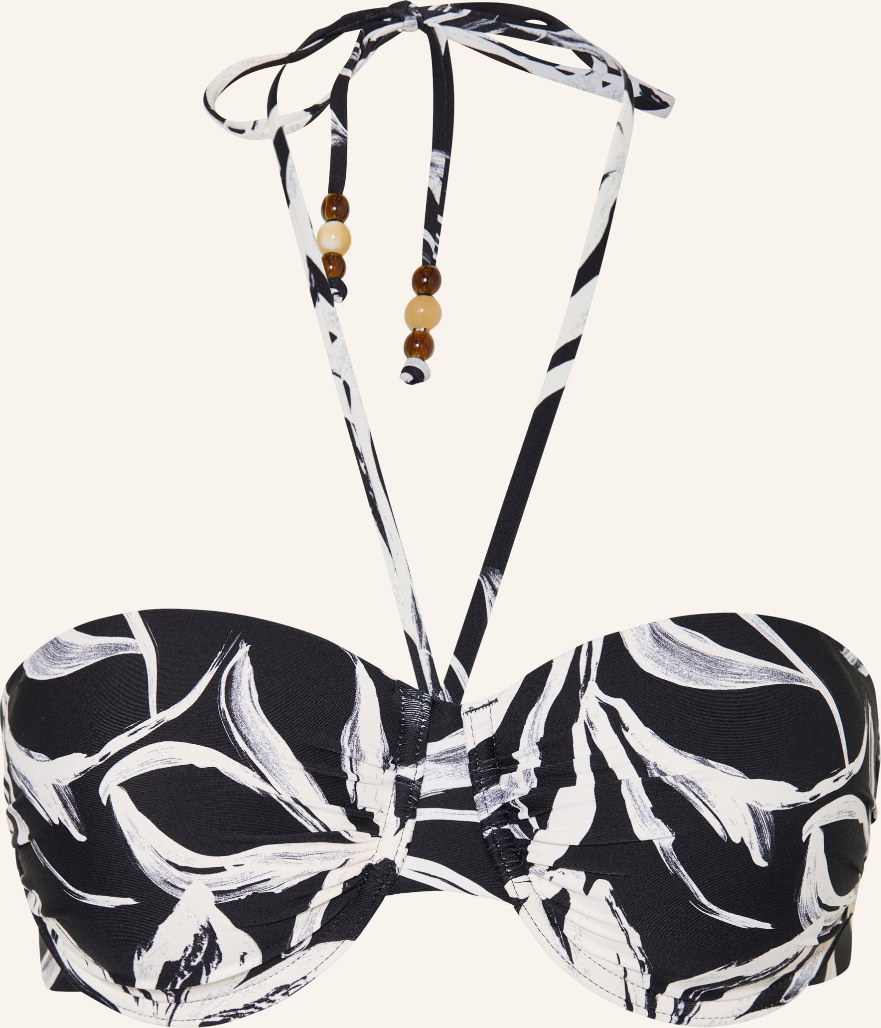 Marc O'polo Bügel-Bikini-Top Mit Schmuckperlen schwarz